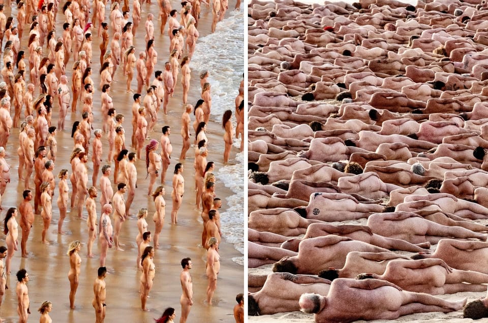 Australians Stripped Naked On Bondi Beach For A Photo Shoot To