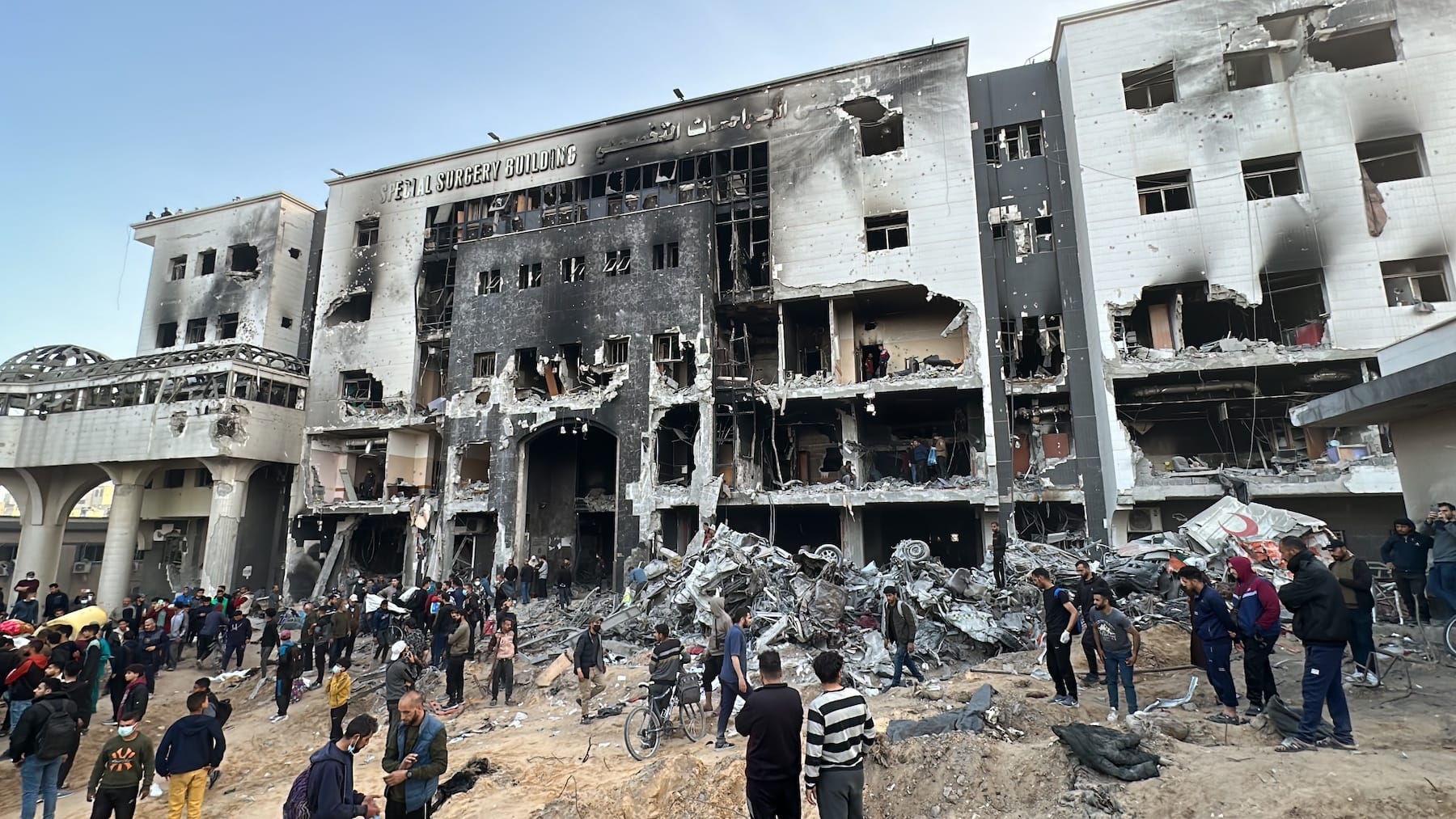 al shifa hospital gaza after israel seige