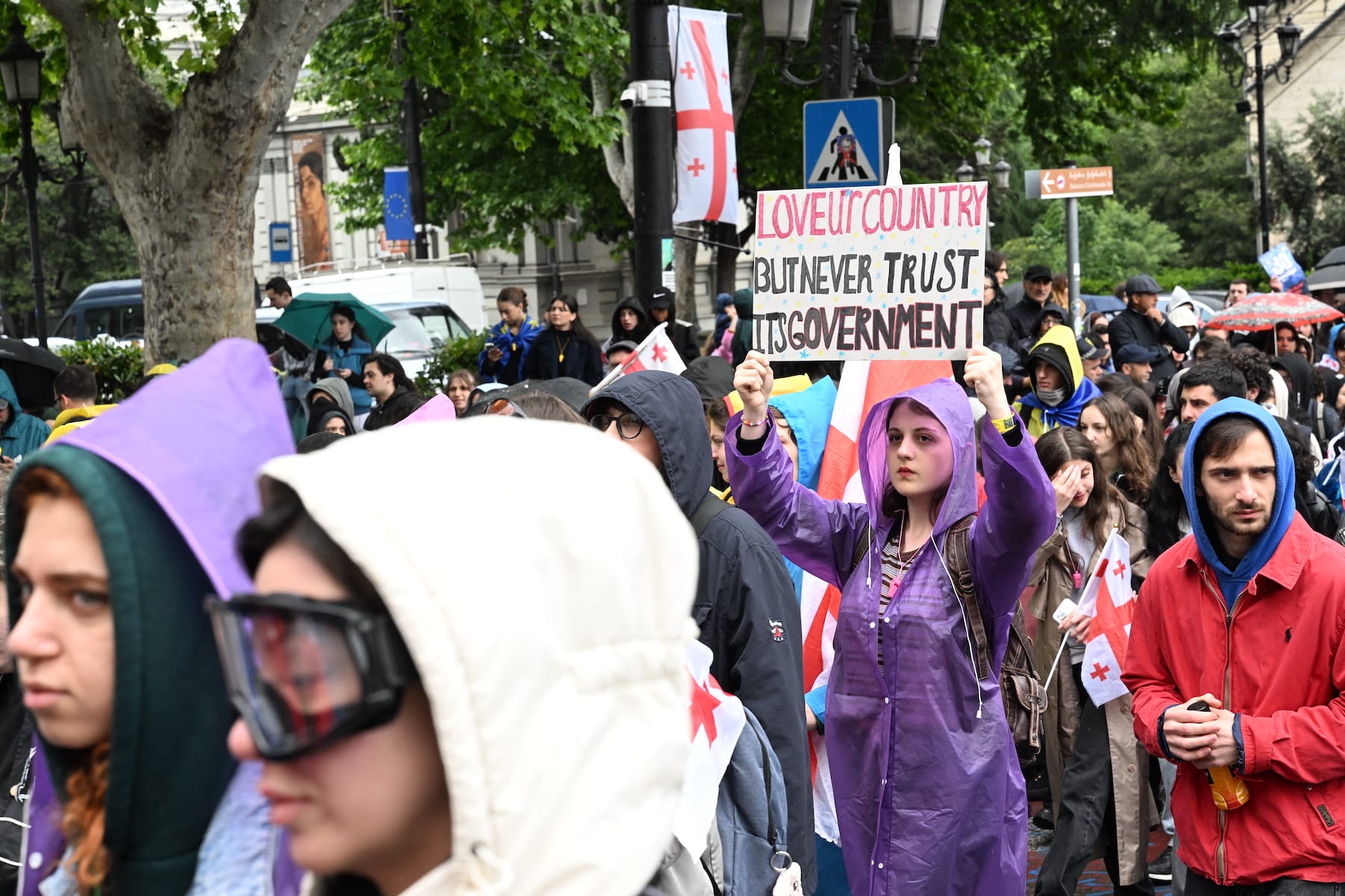 Huge protest in georgia against foreign agent law