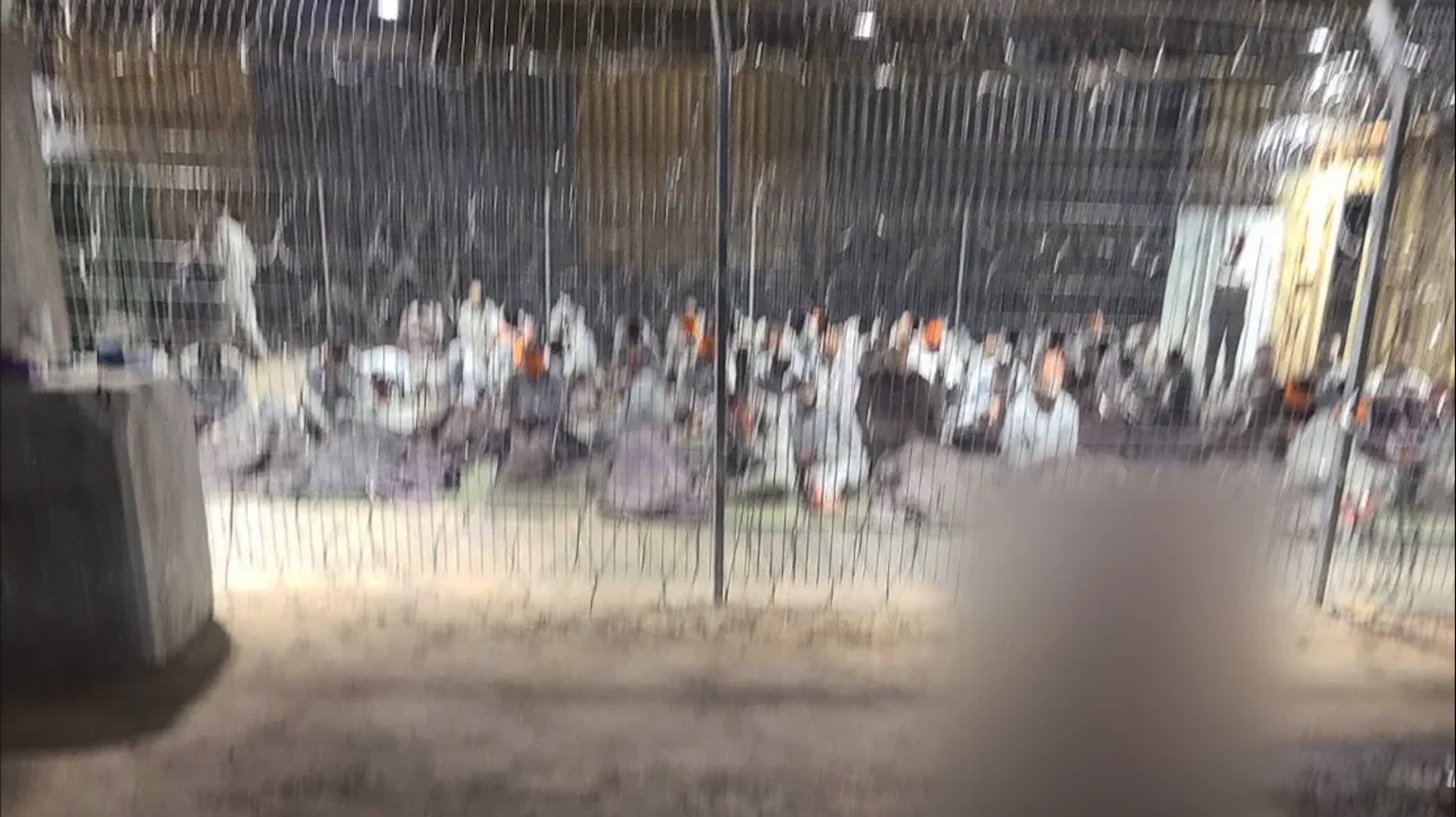 Palestinians at Israel's detention center