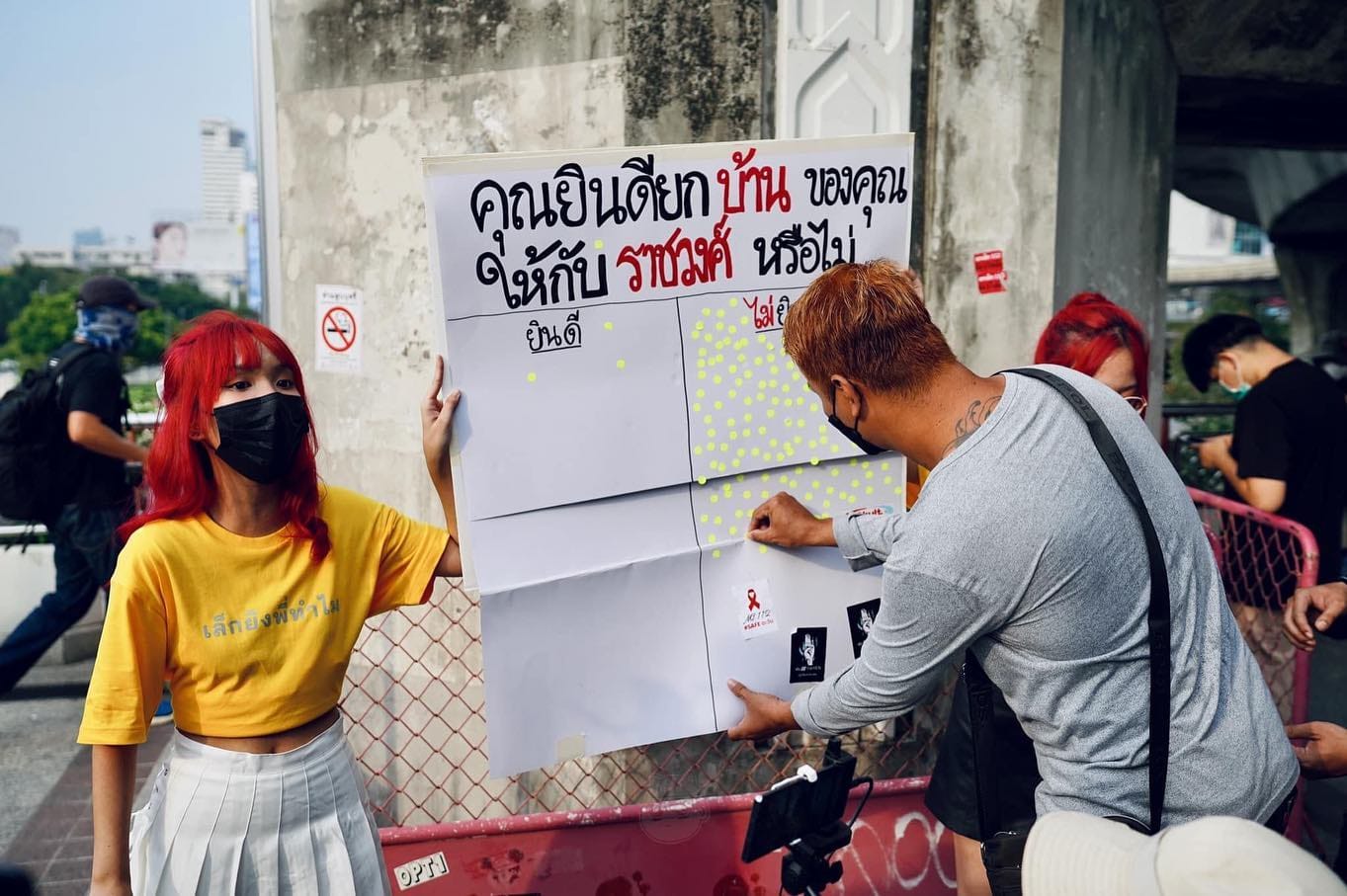thai activist group opinion poll royal family