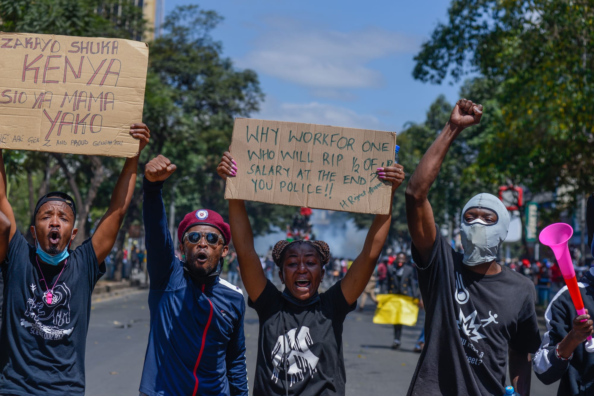 kenya finance bill protest 2024 young woman
