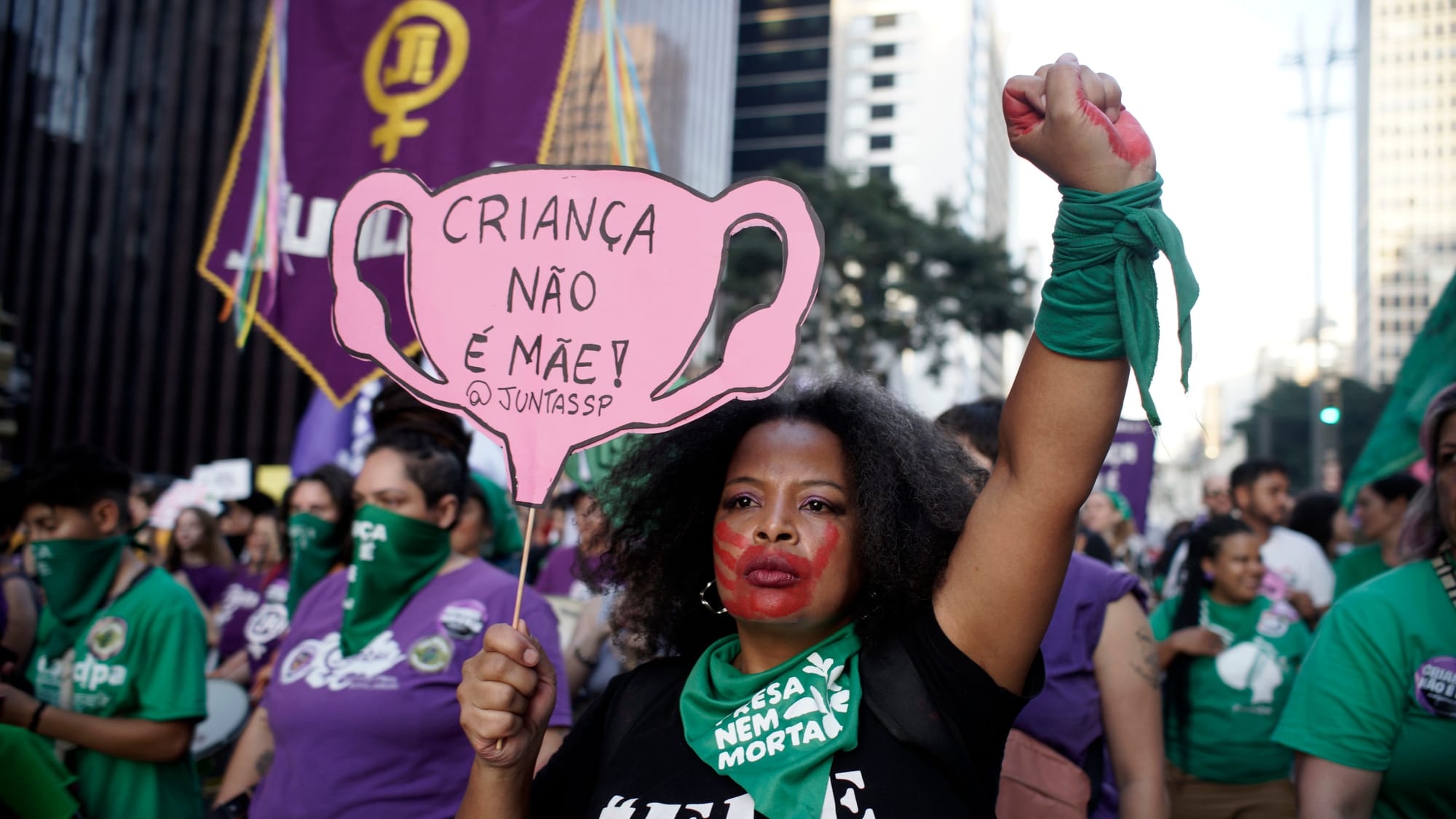 brazil anti abortion bill protest uterus