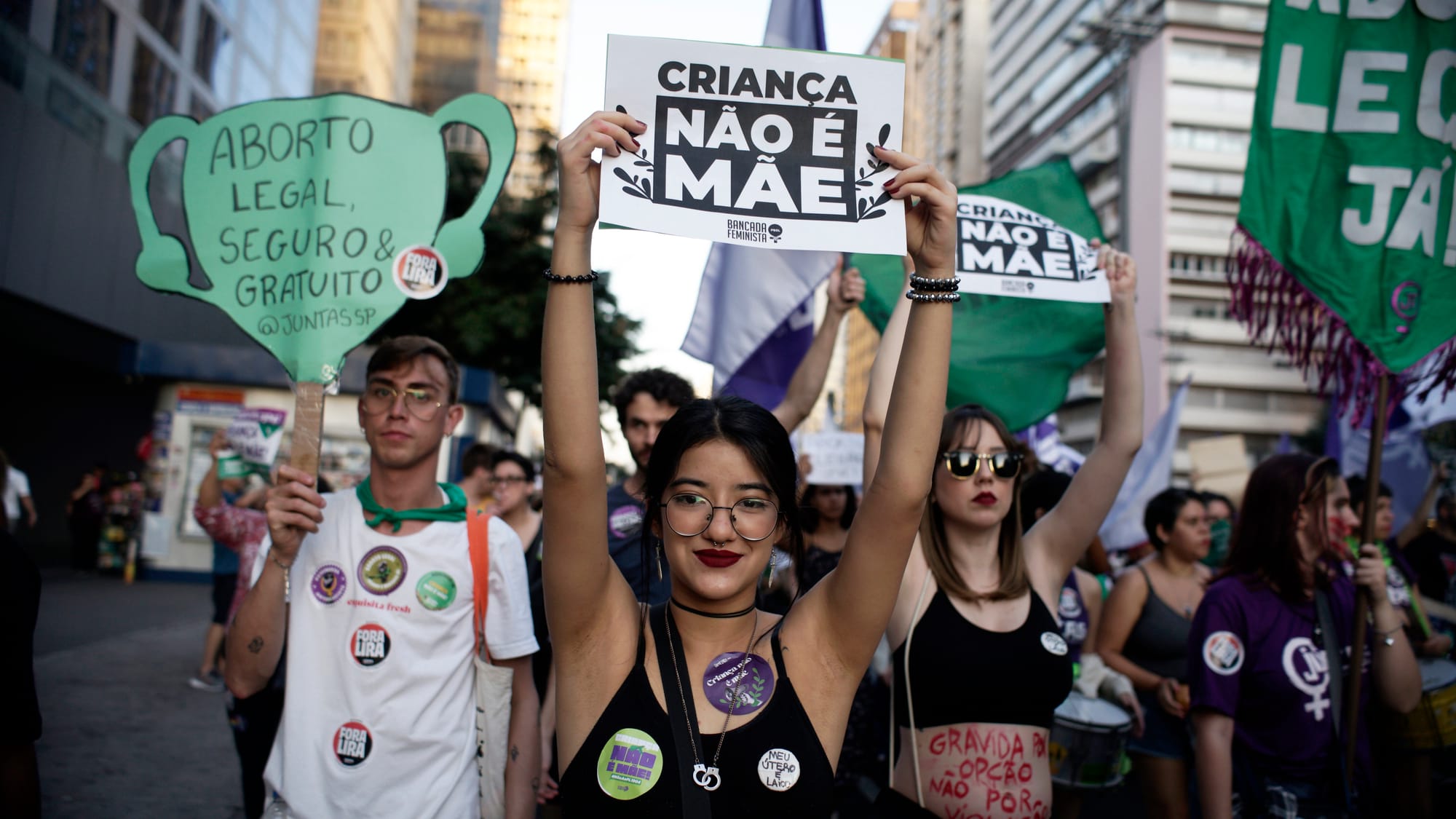 brazil girl protest abortion