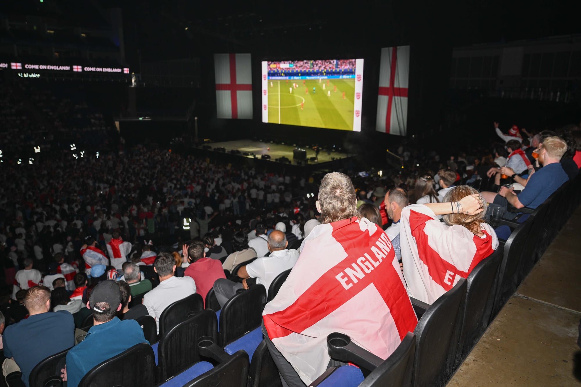 English fans UEFA EURO 2024 Final football match Spain England