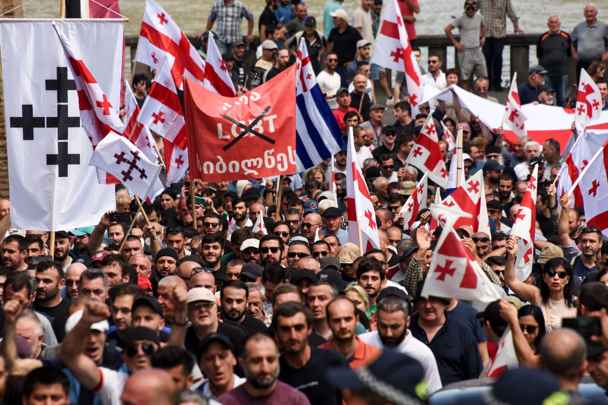 georgia anti-lgbt protest religious orthodox