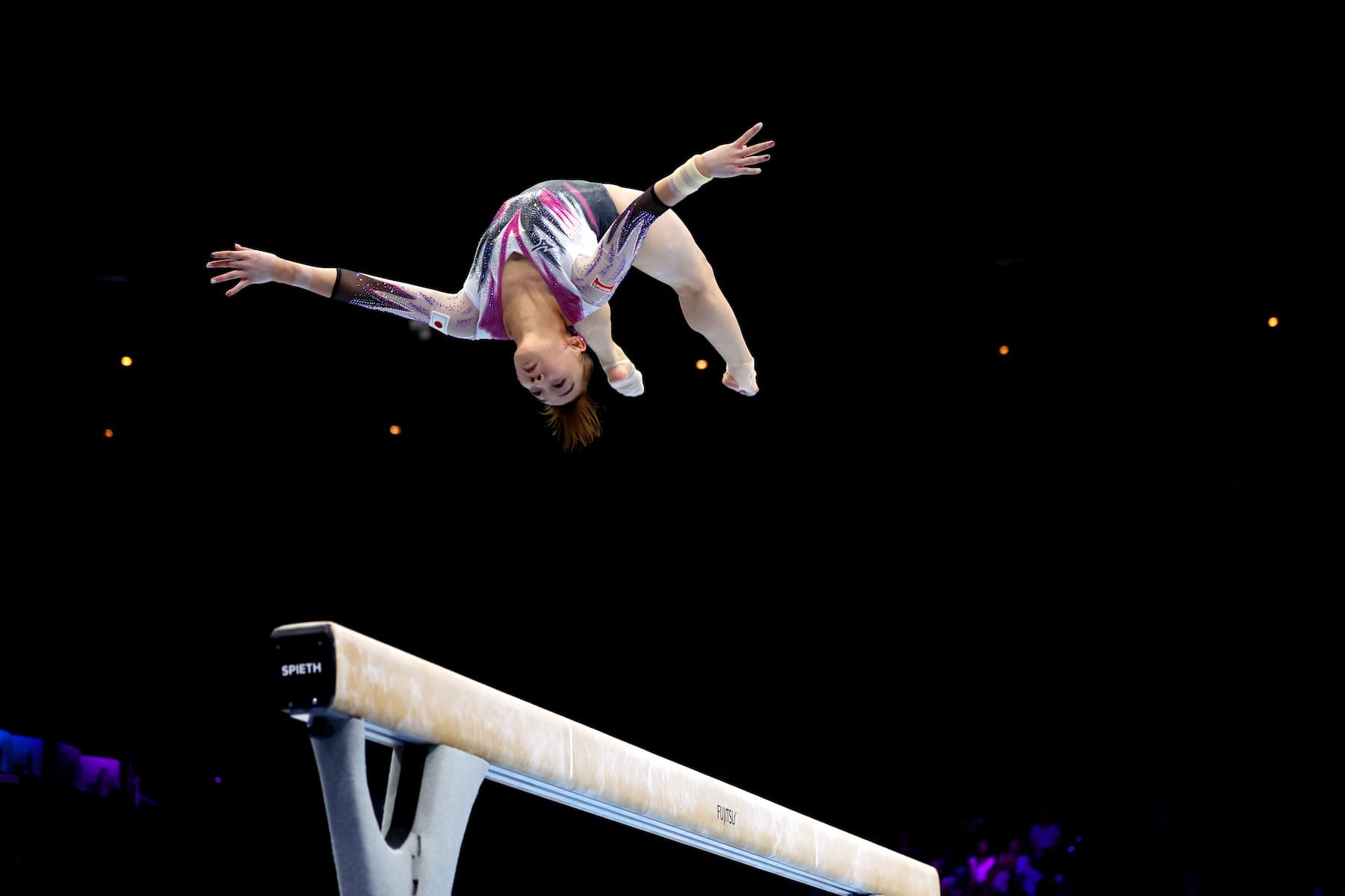 Japanese Gymnastic Captain Shoko Miyata beam