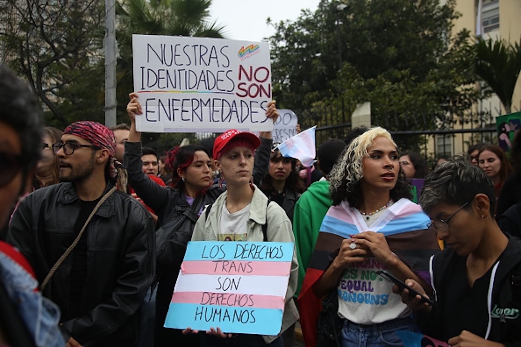 LGBTQ protest trans mental illness Peru