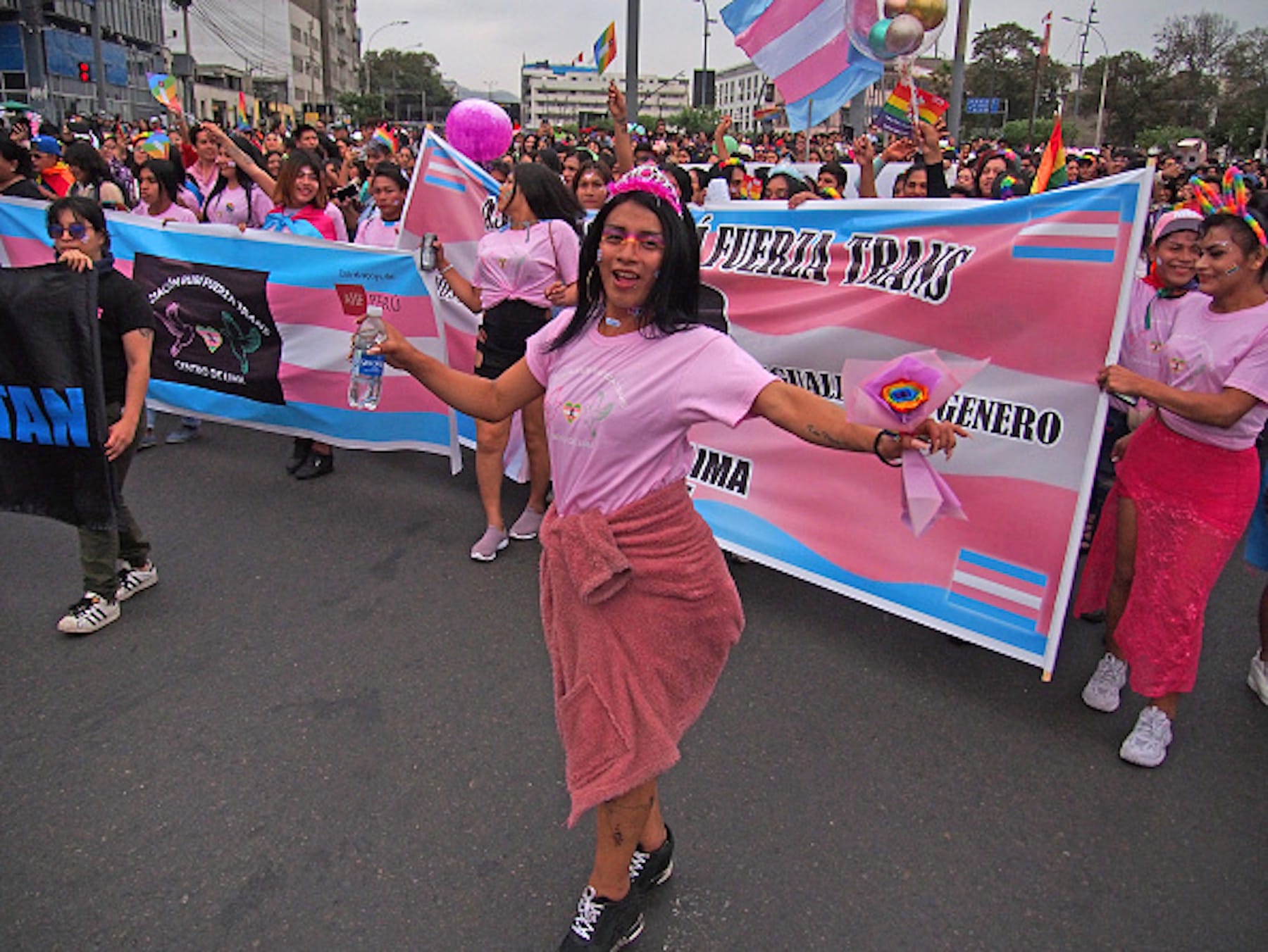 trans women march peru mental illness