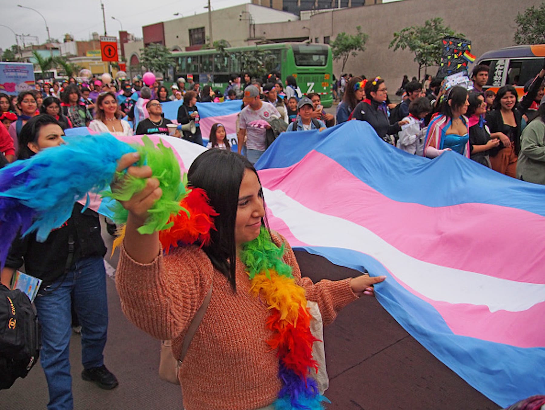 transgender march in Peru