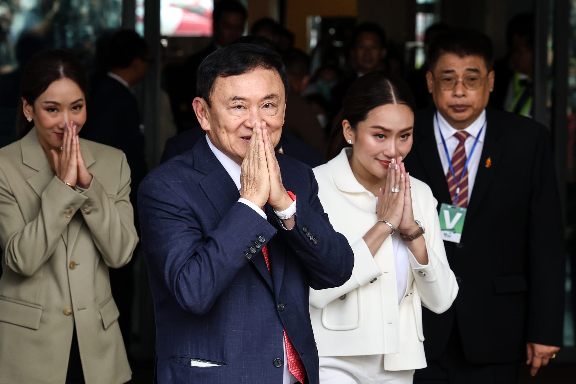 Former Thai prime minister Thaksin Shinawatra Pintongtha Kunakornwong