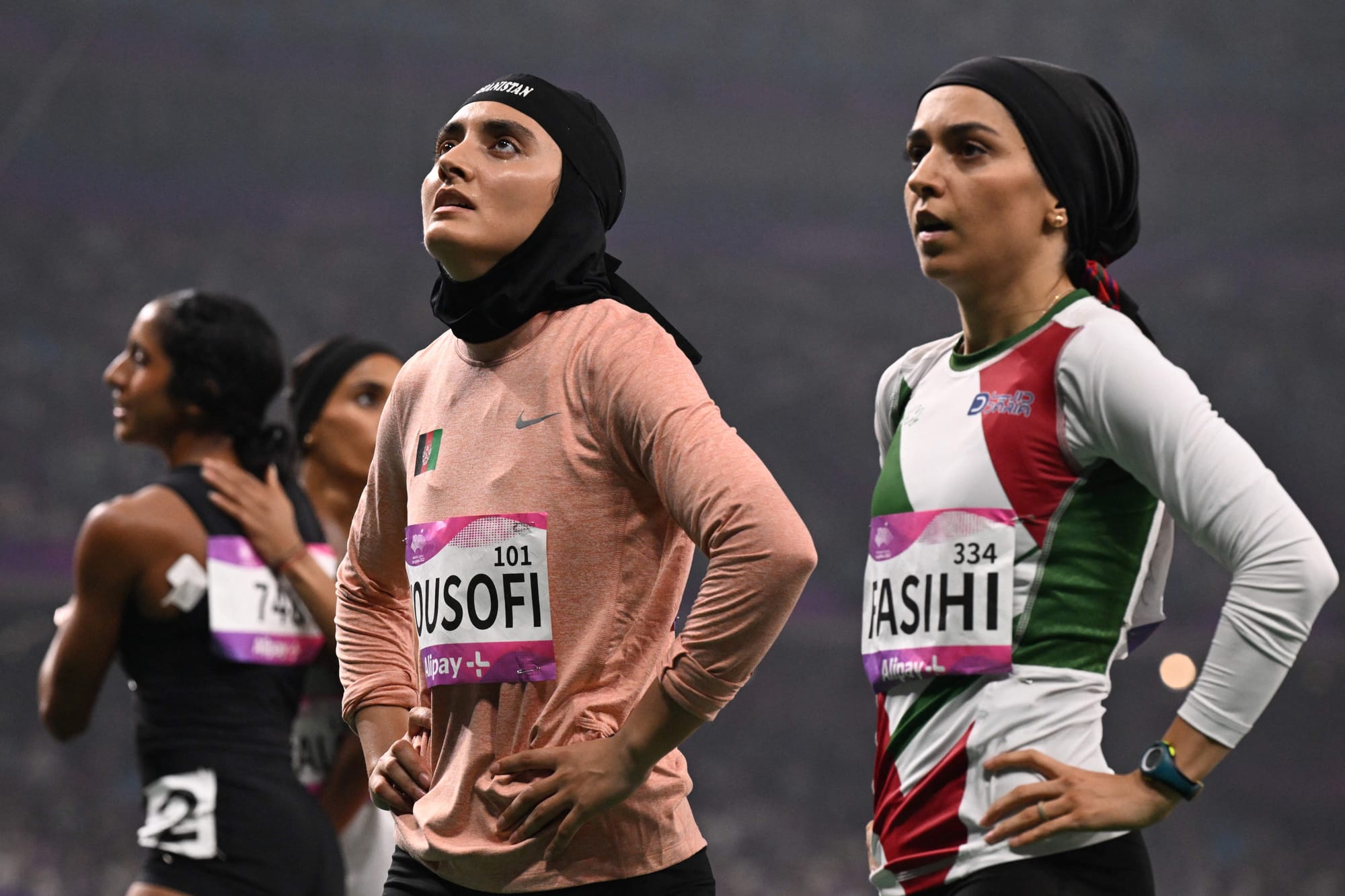 afghan woman athlete taliban message olympics kimia yousofi