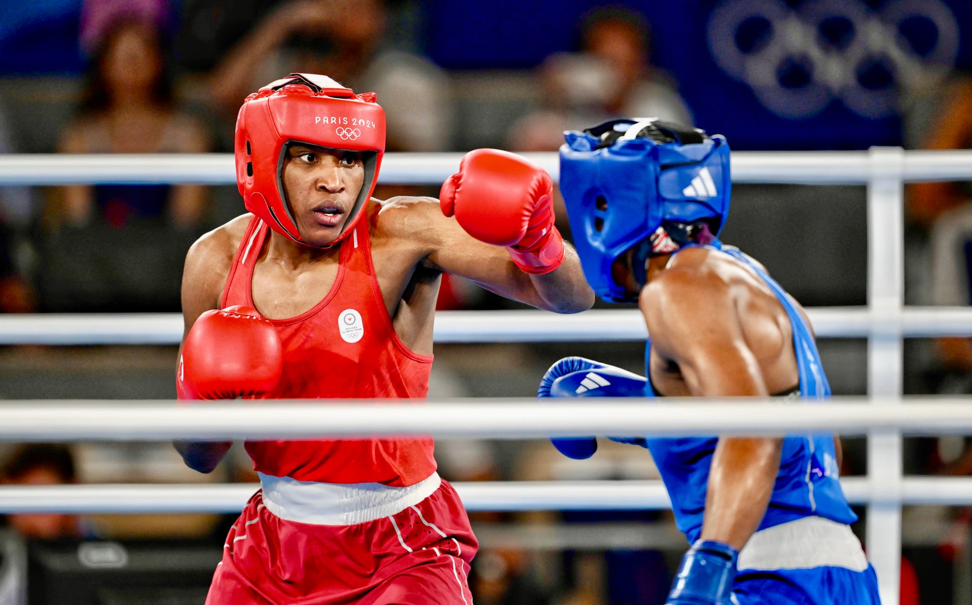 first refugee medal olympics cindy ngamba boxing cameroon