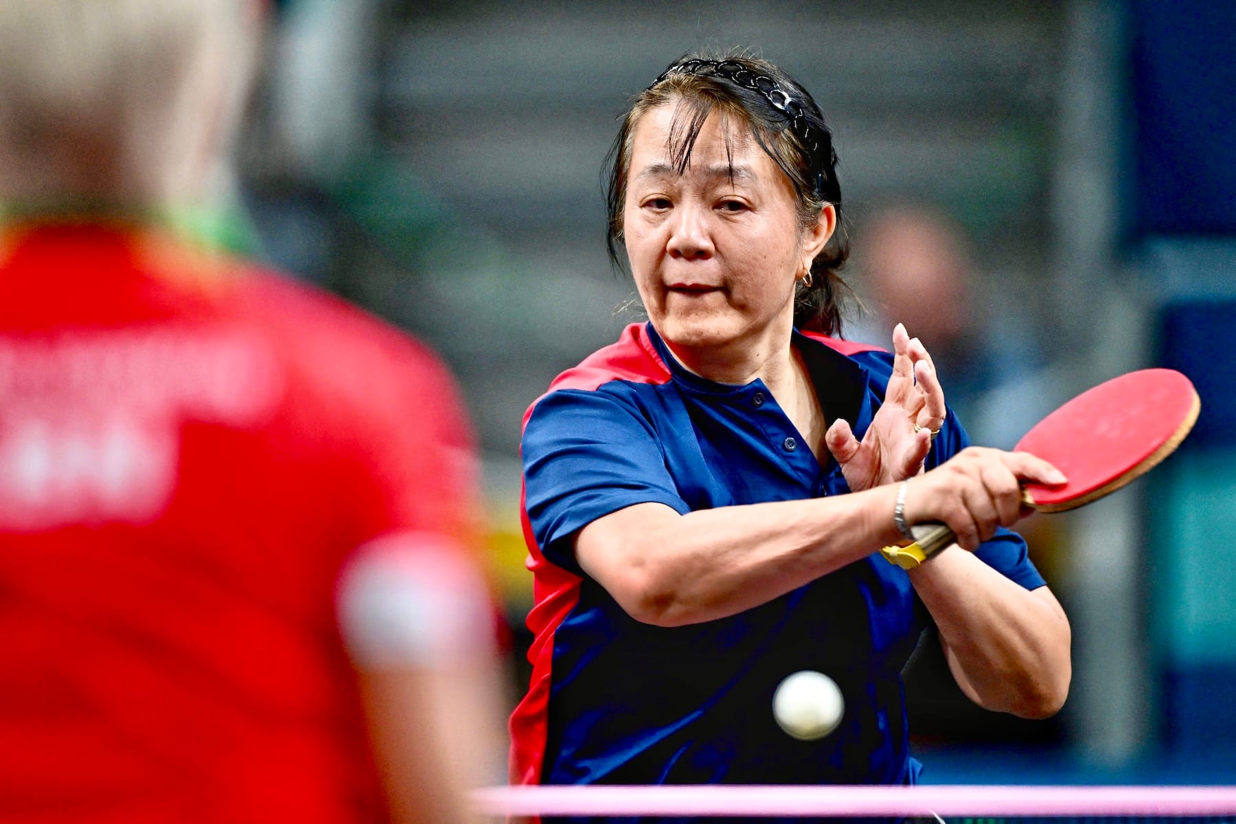 58-year-old table tennis player Zeng Zhiying