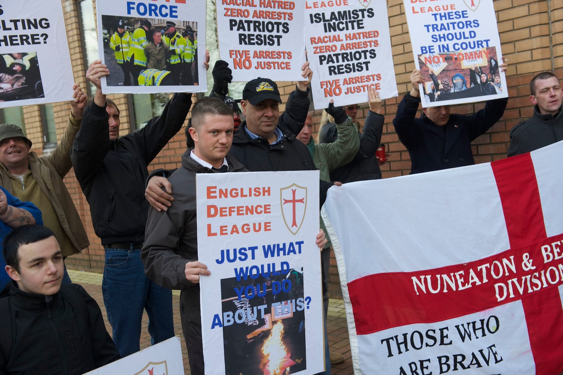 English Defence League leader Tommy Robinson