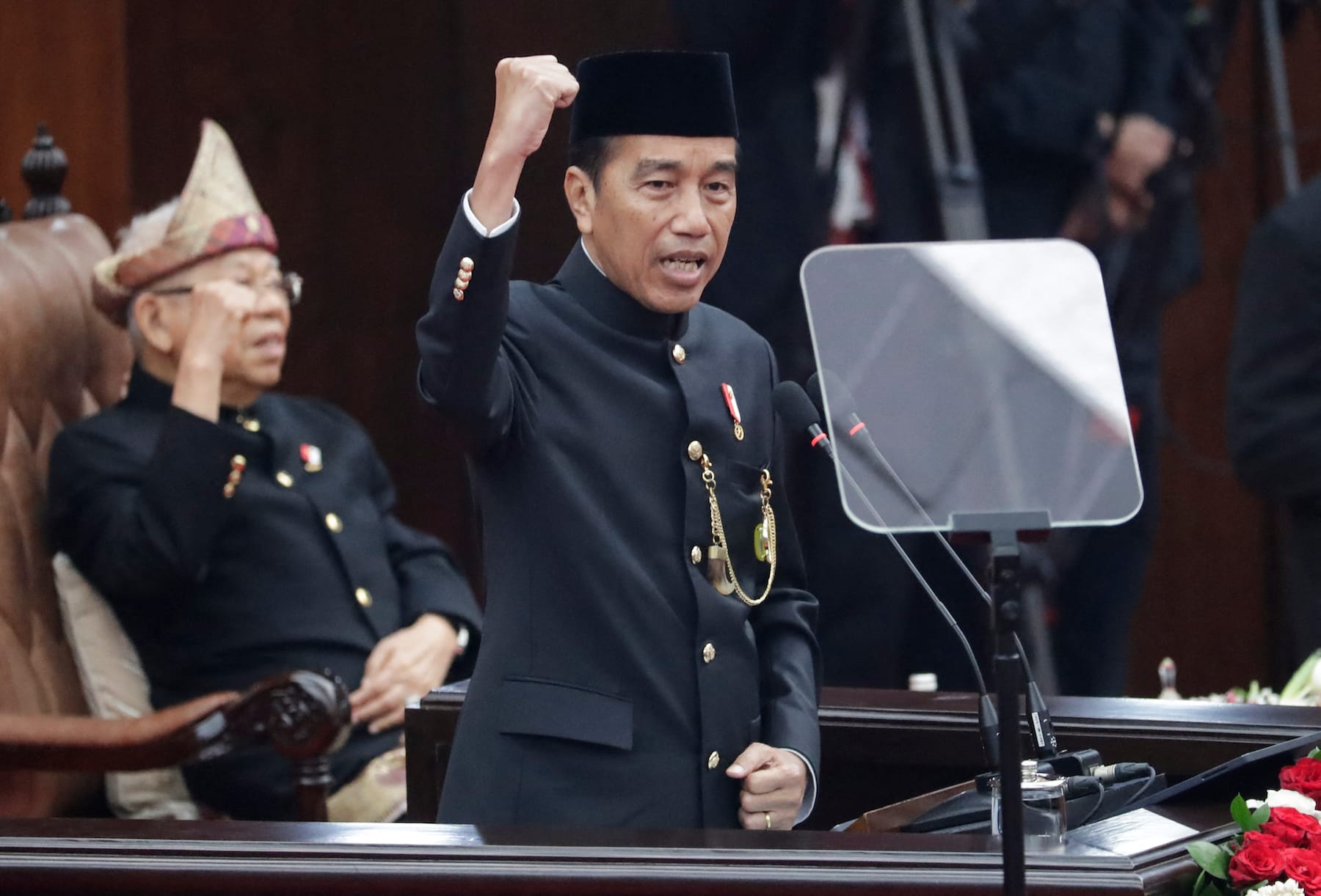 Outgoing Indonesian President Joko Widodo