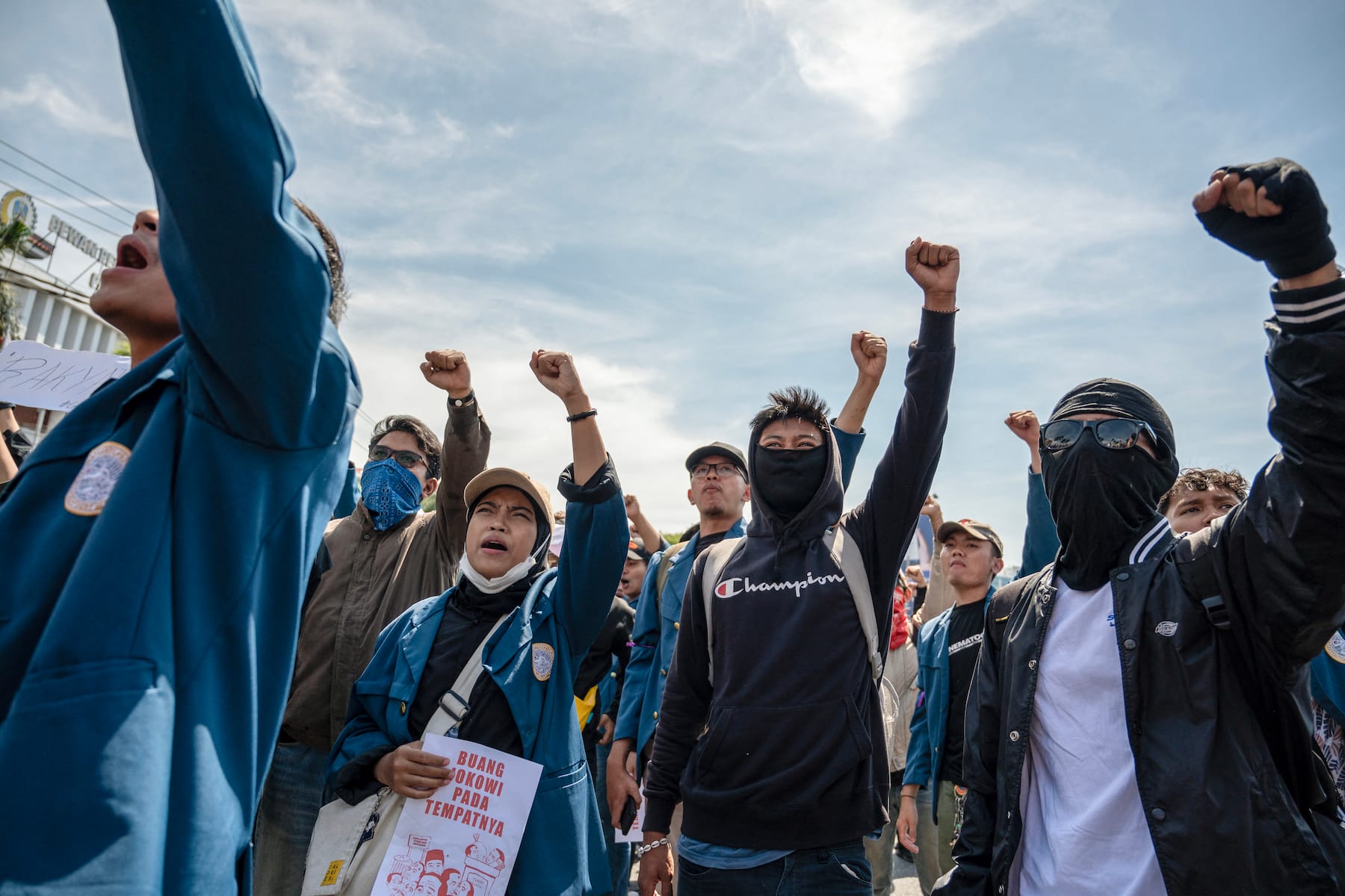 people in indonesia protesting