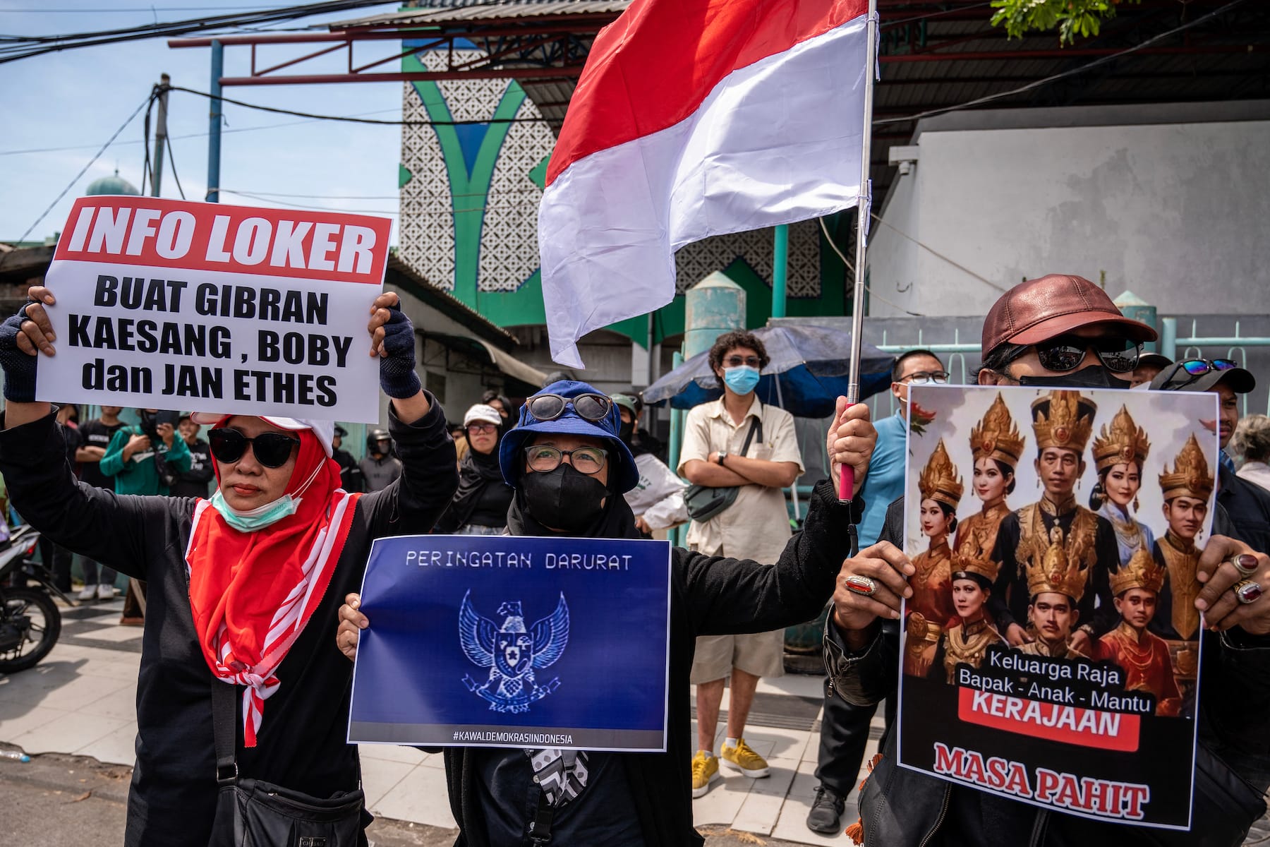 protests over elections laws in indonesia