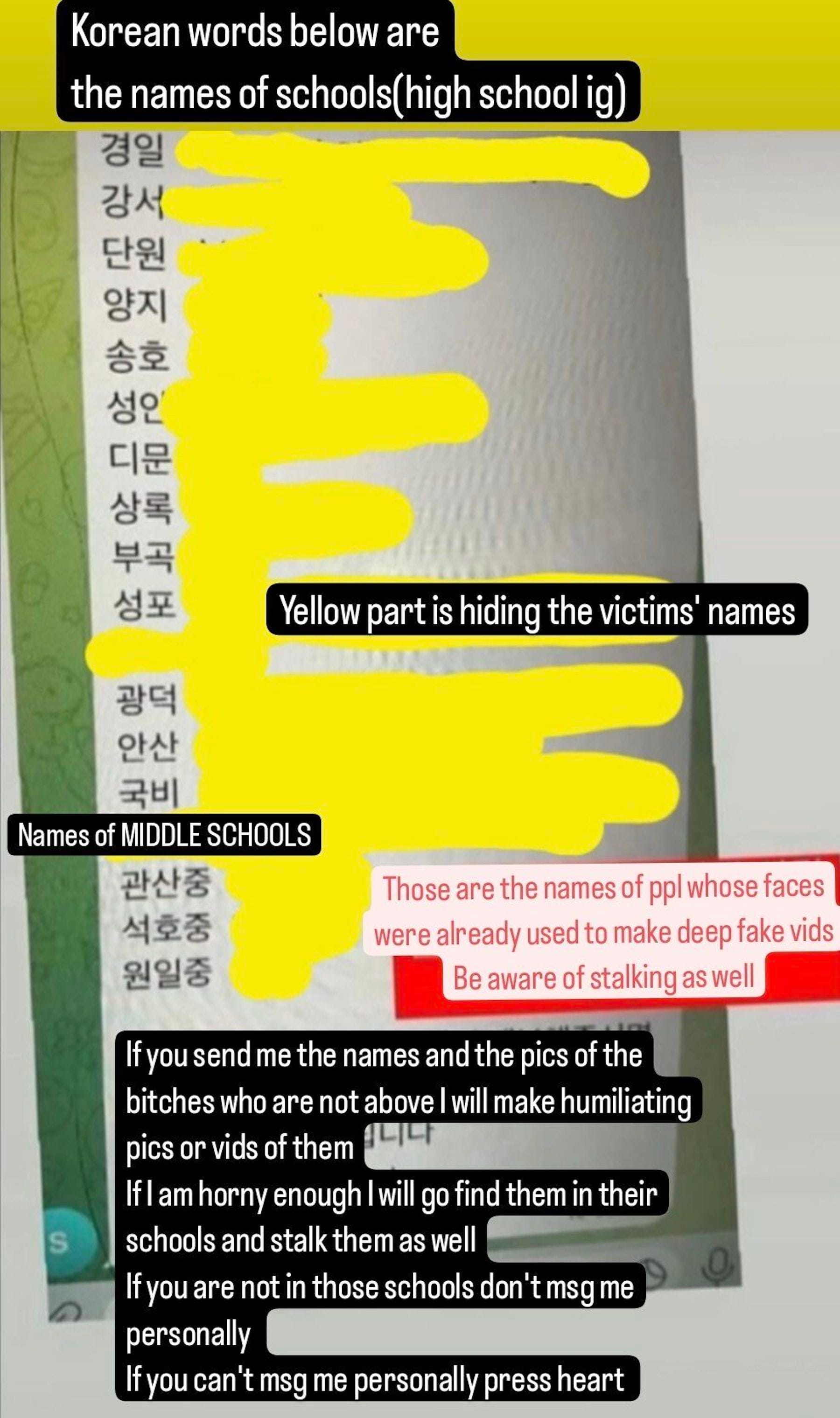 south korea chat room deepfake porn