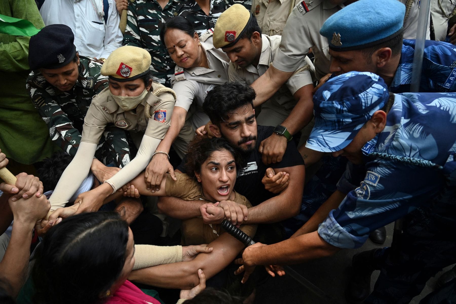 vinesh phogat protest against WFI chief sexual harassment