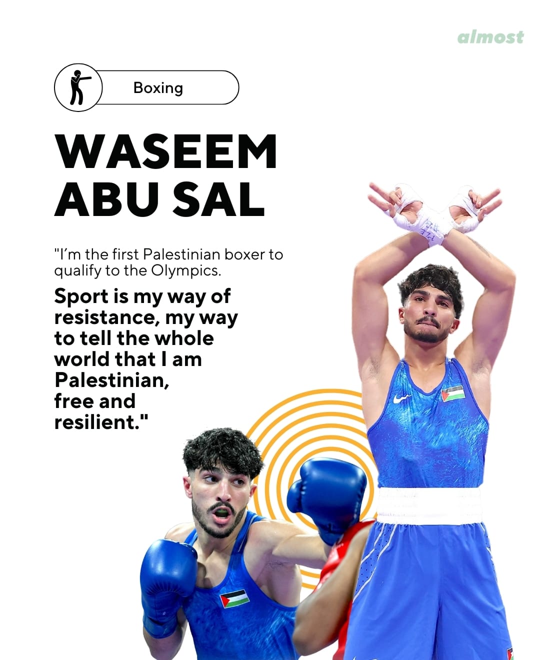 waseem abu sal palestine olympics team boxing