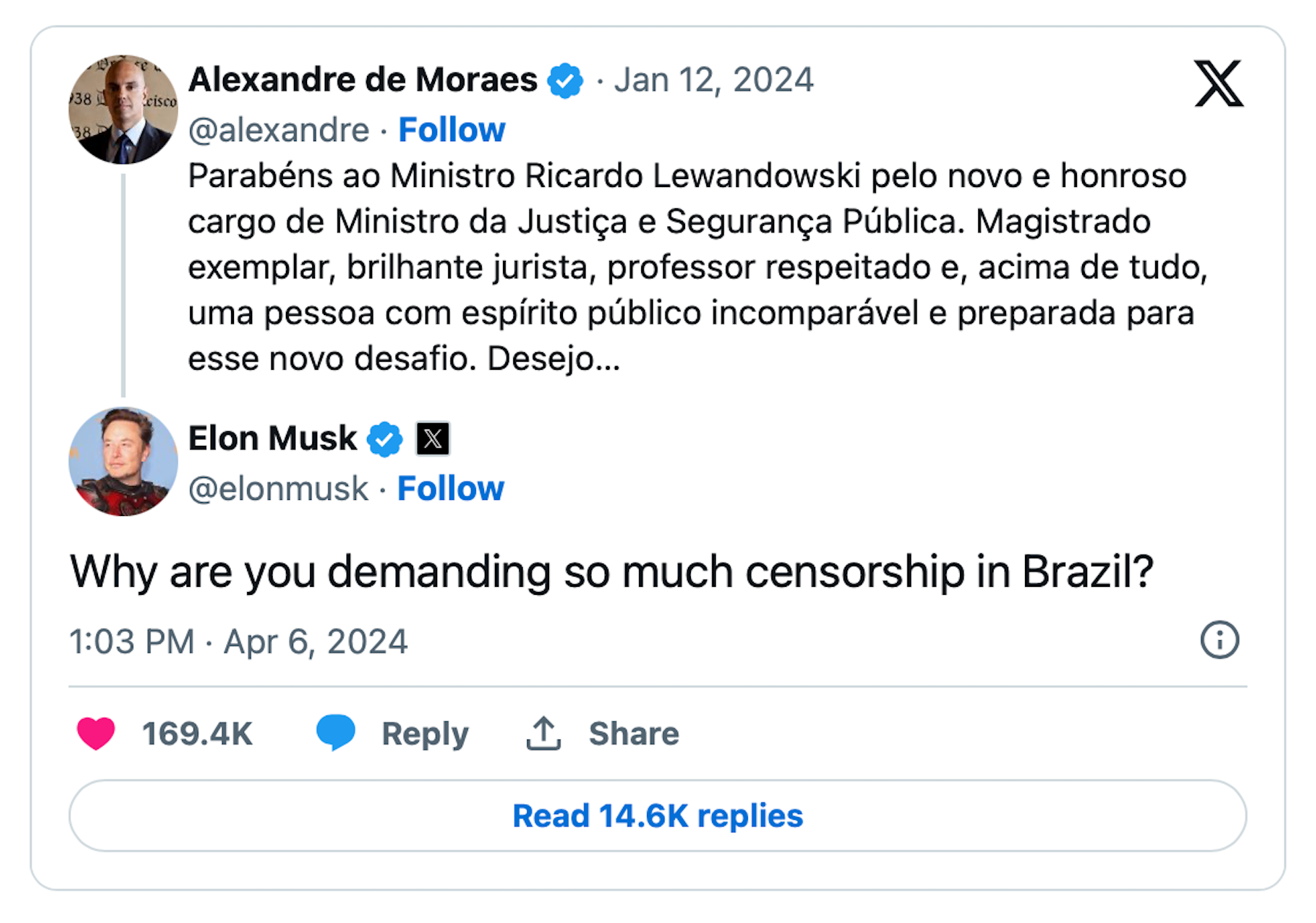 elon musk brazil censorship