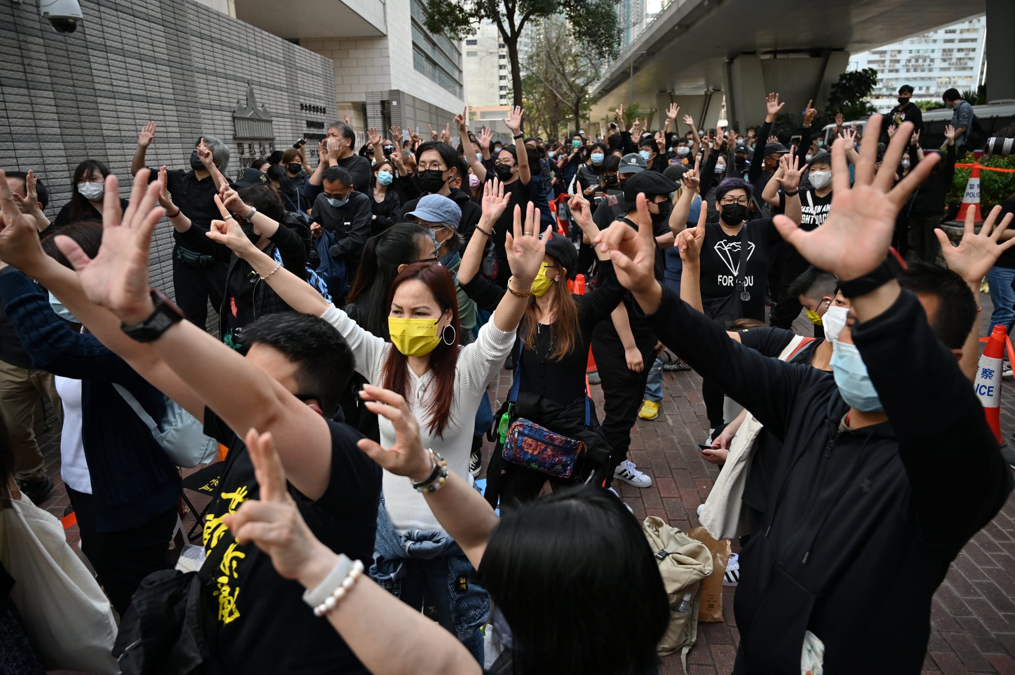 hong kong jails man protest shrit sedition article 23 liberate hong kong