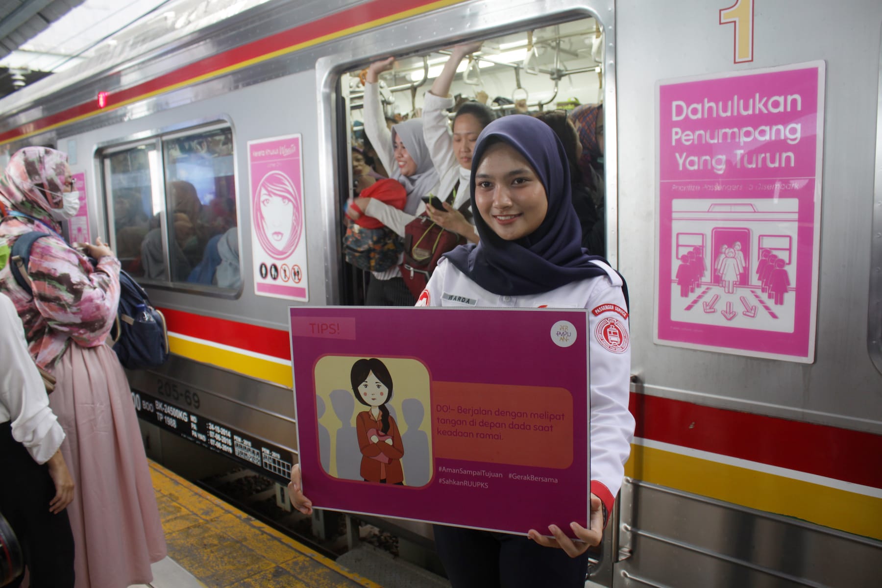 women's safety in indonesian trains