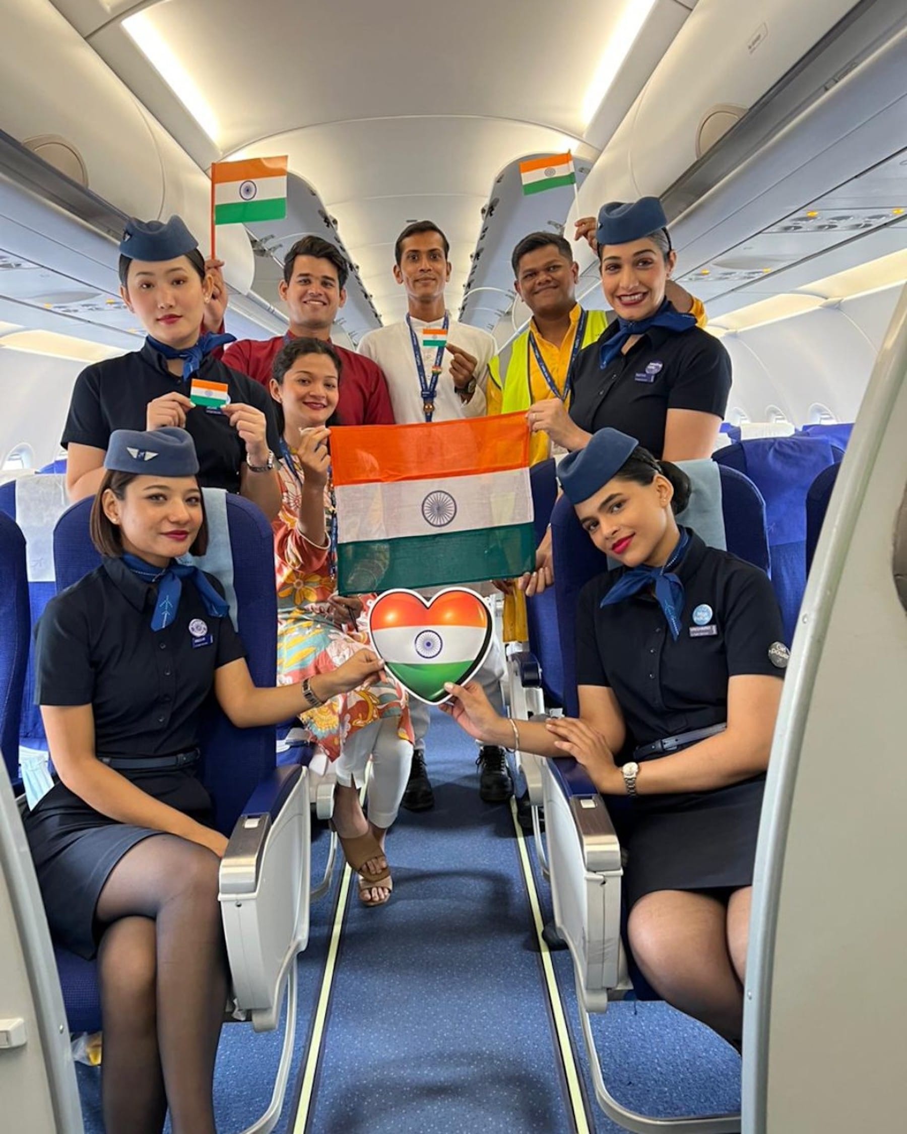 Women passengers on Indigo airlines