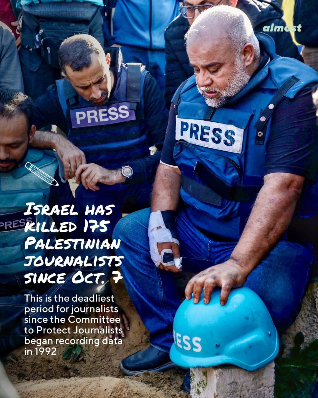 gaza genocide one year journalists killed