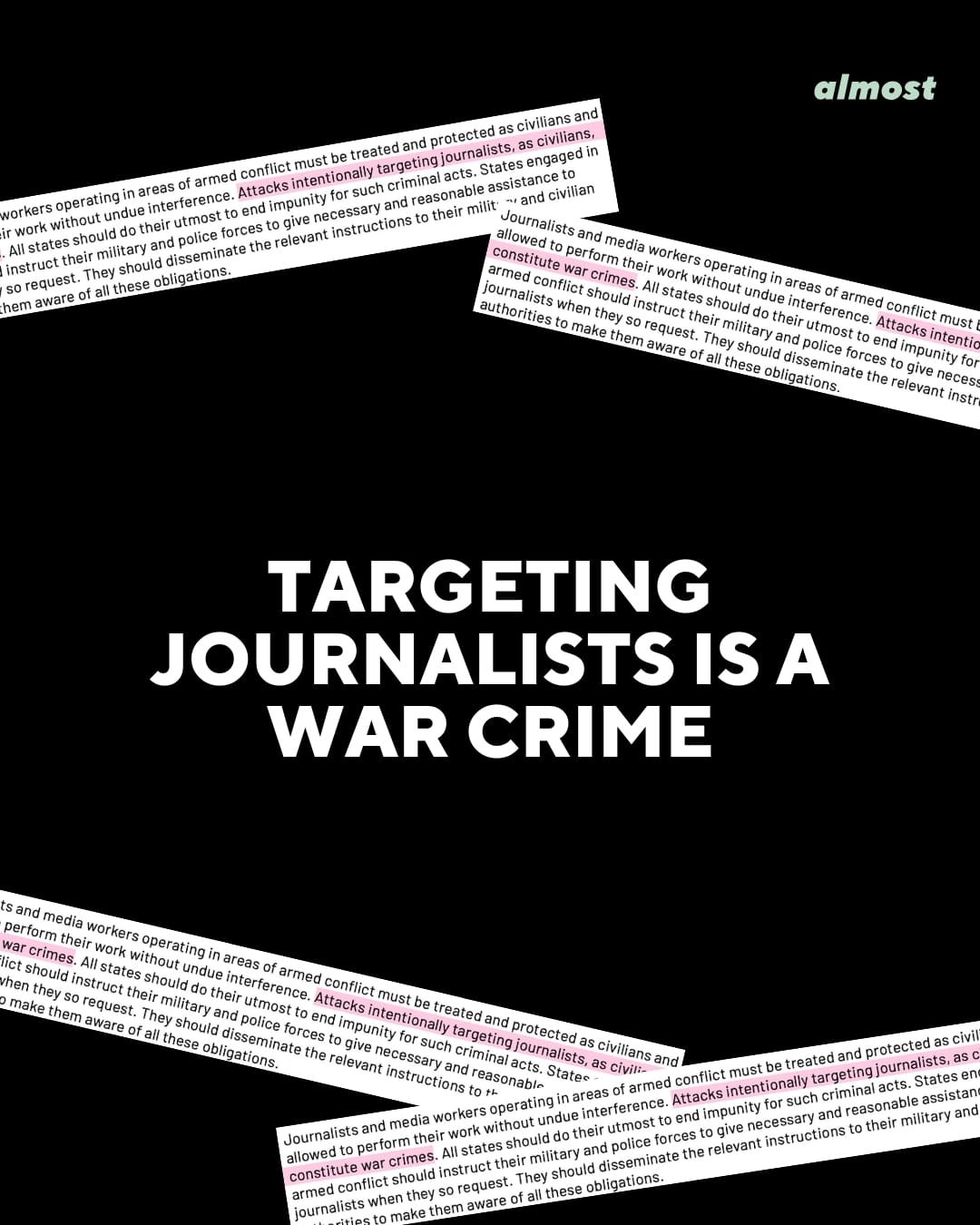 targeting journalists war crime