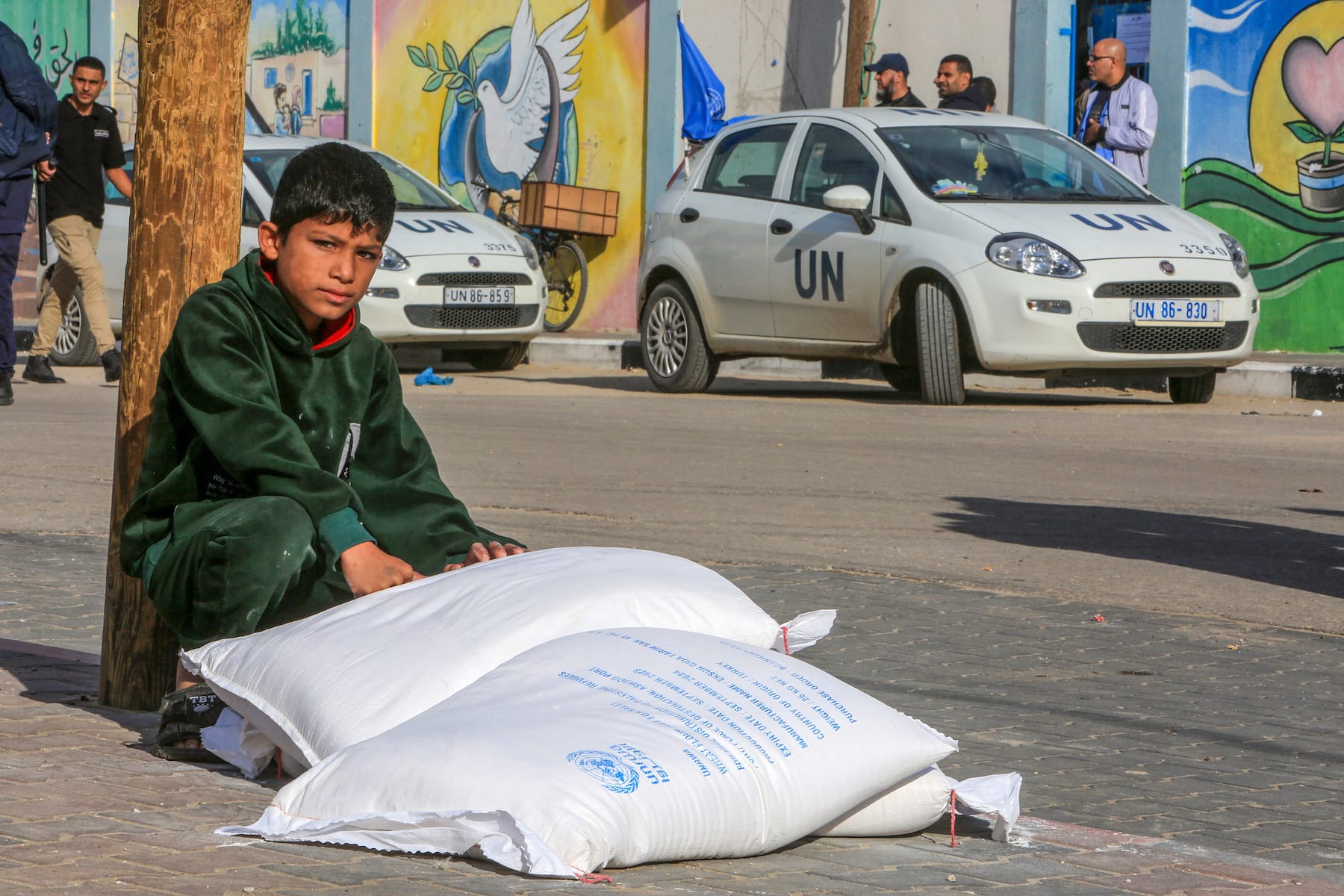 Palestinian child unrwa aid gaza