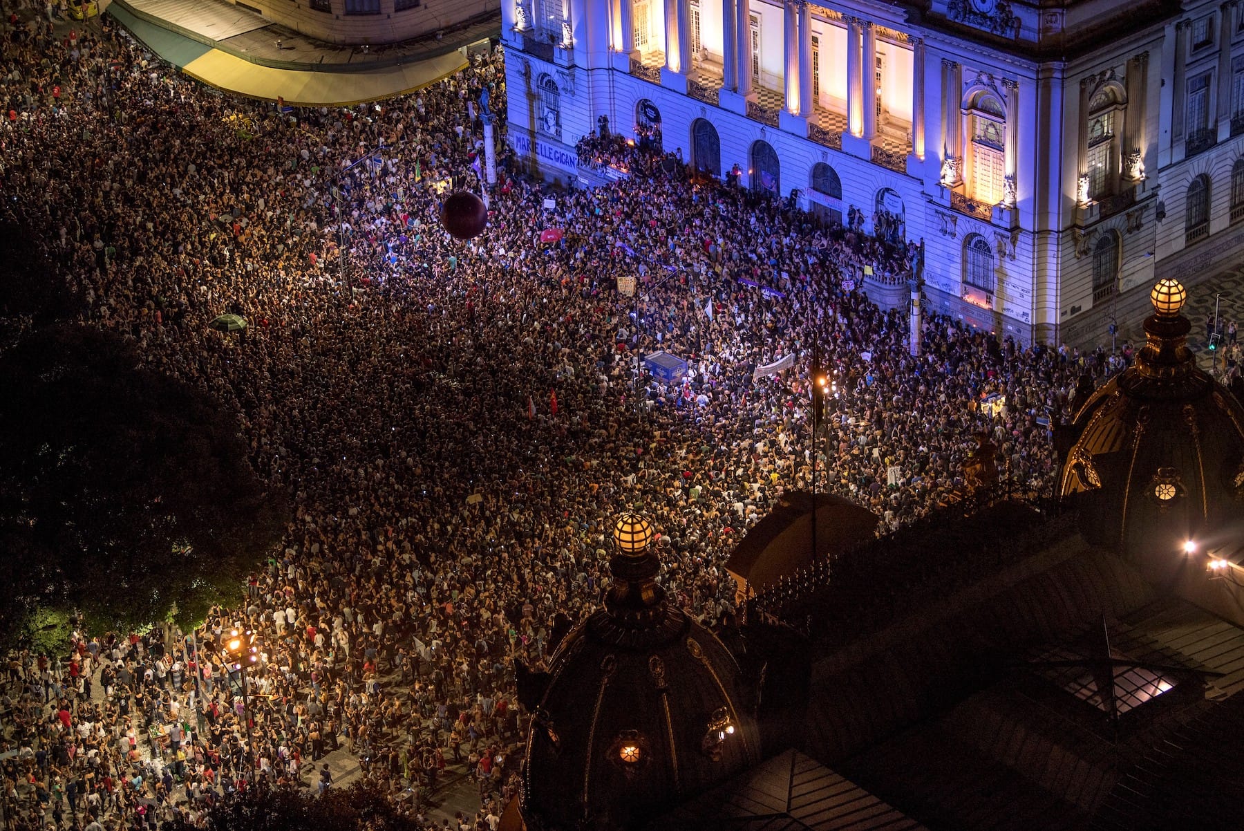 brazil protest murder of marielle franco