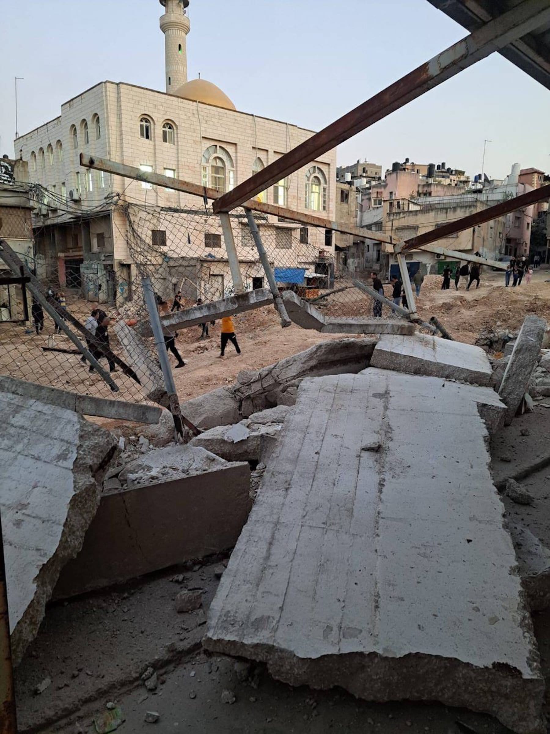 unrwa office demolished west bank