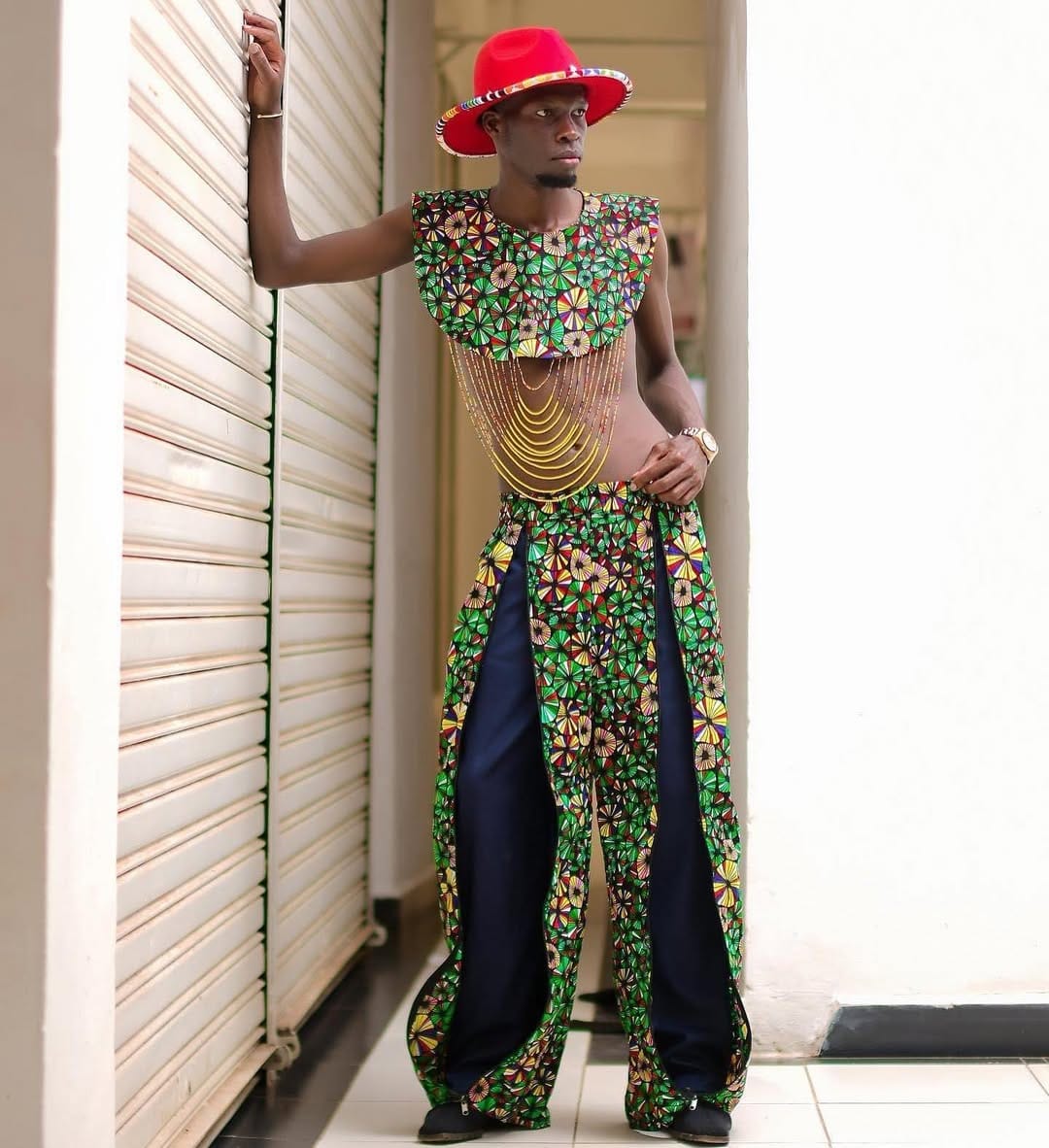 Edwin Chiloba Kenyan activist poses in fashion shoot