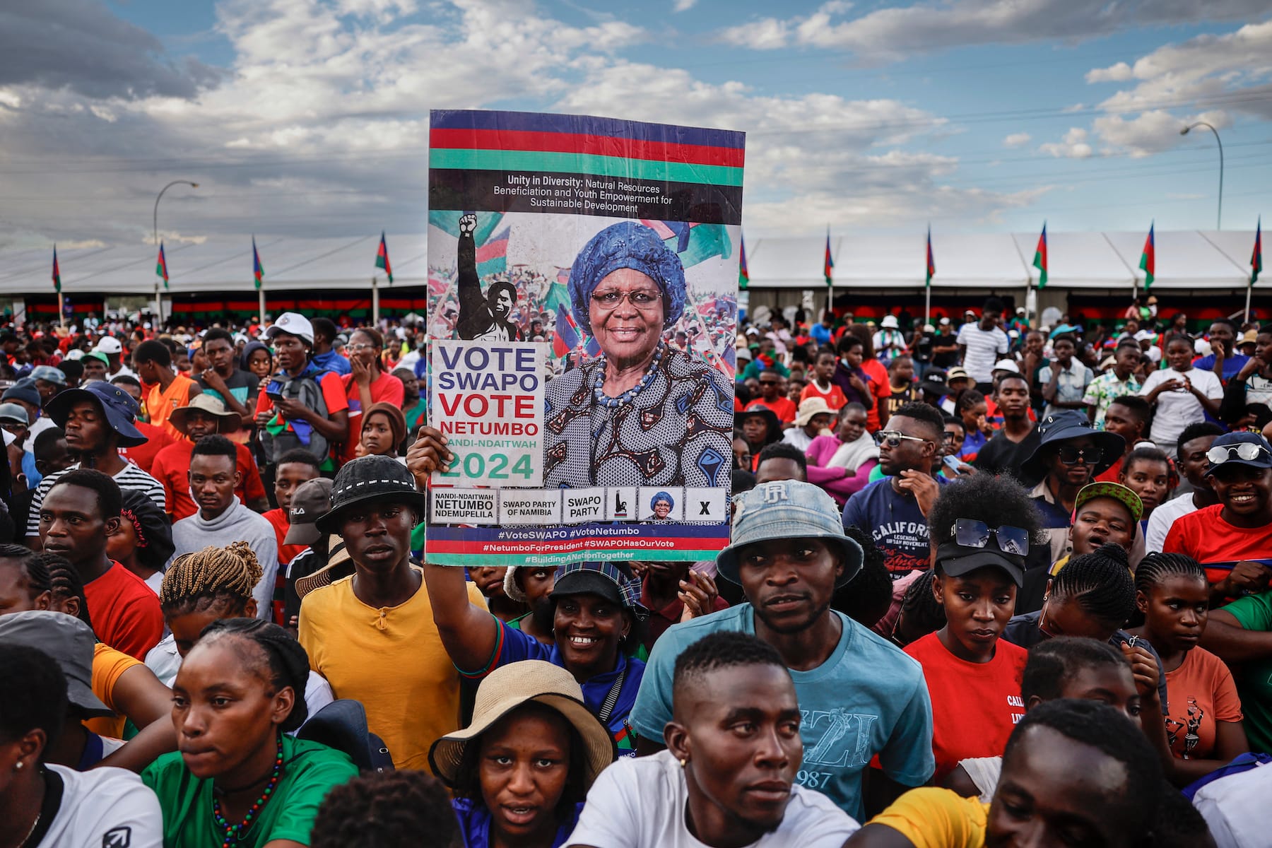 supporters of Netumbo Nandi-Ndaitwah