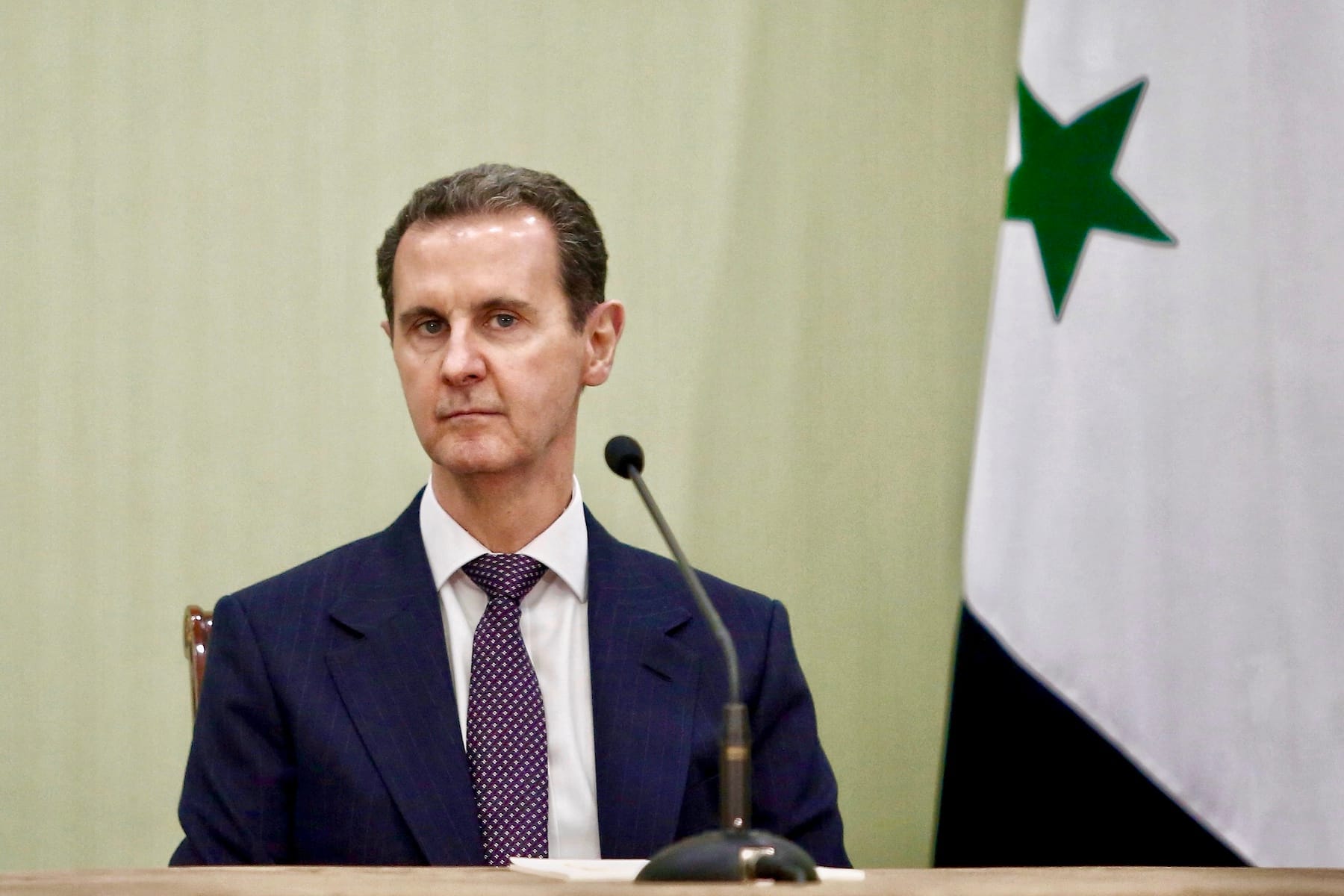 syria bashar al assad ousted president first statement fled russia