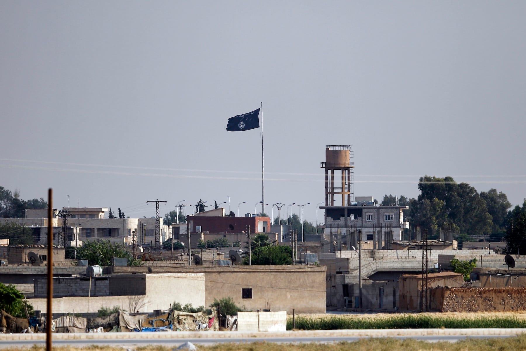 islamic state flag syria Tel Abyad