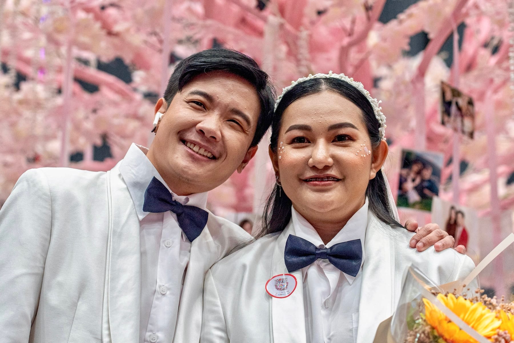 same sex wedding thailand bride groom