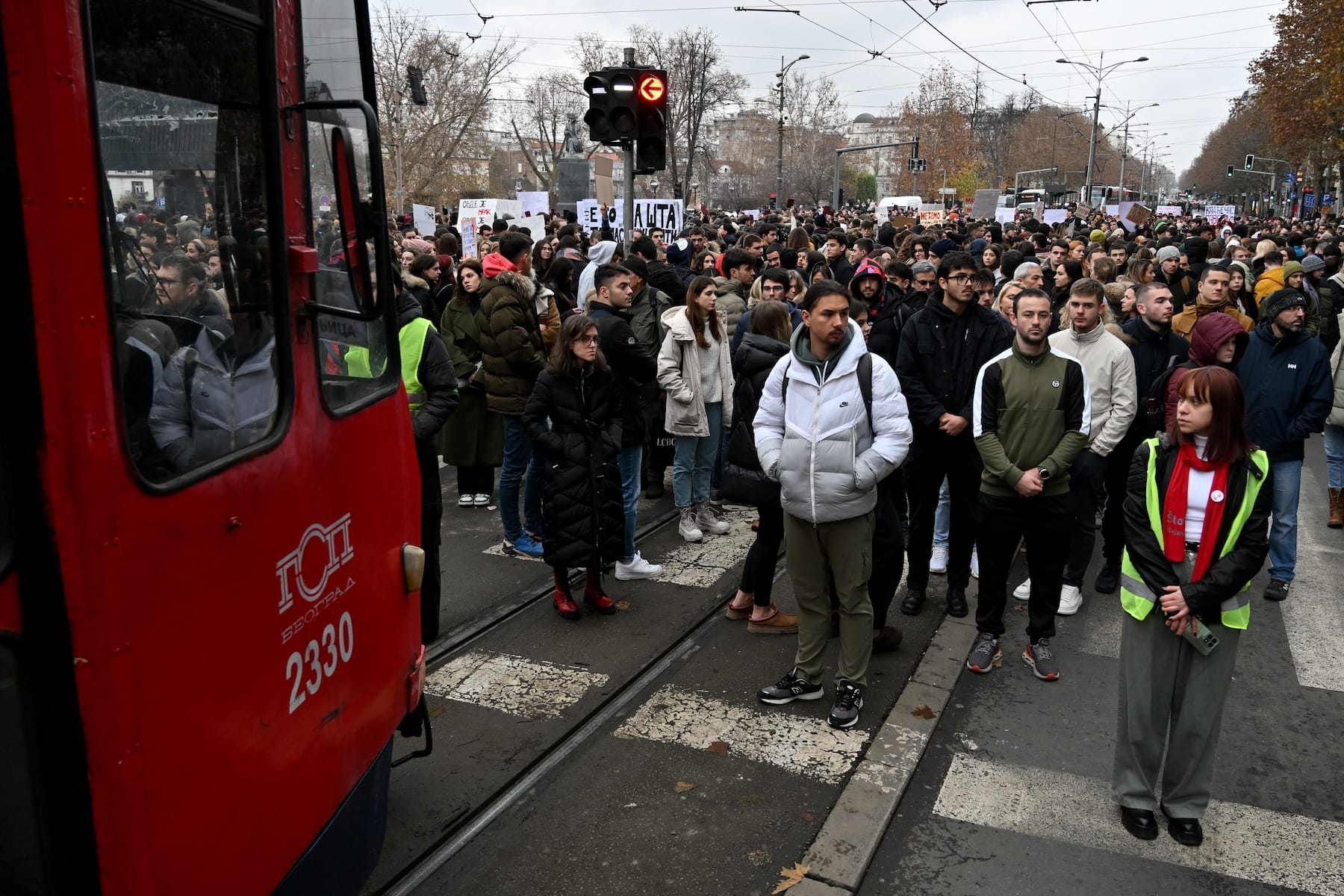 serbian student protests railway station tragedy