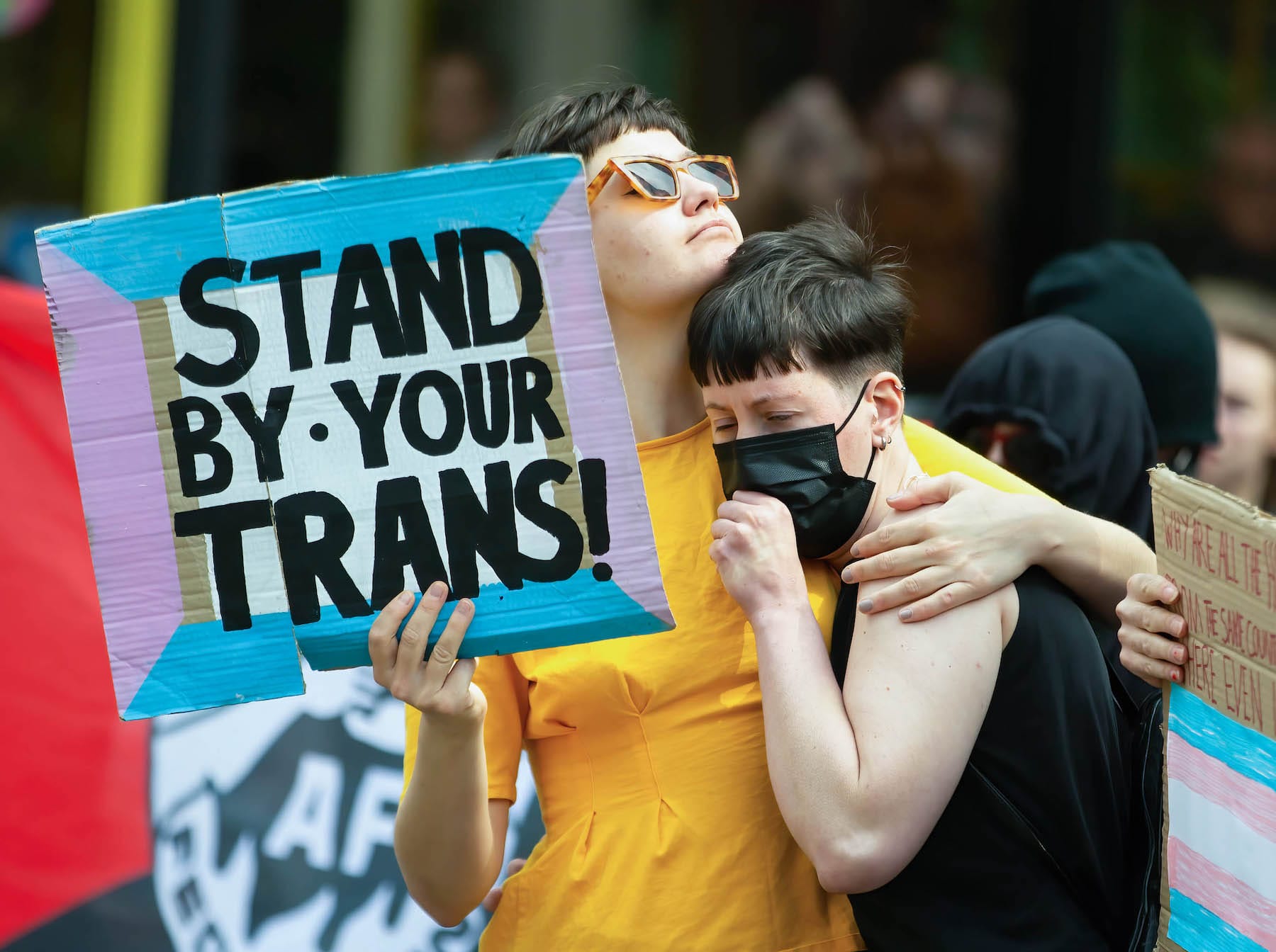 UK pro trans protests