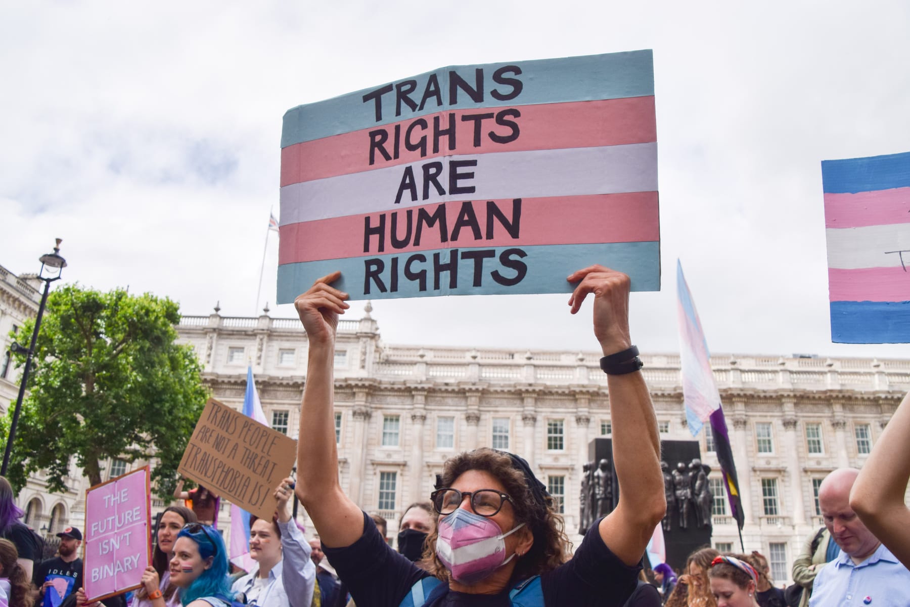 trans rights protest UK