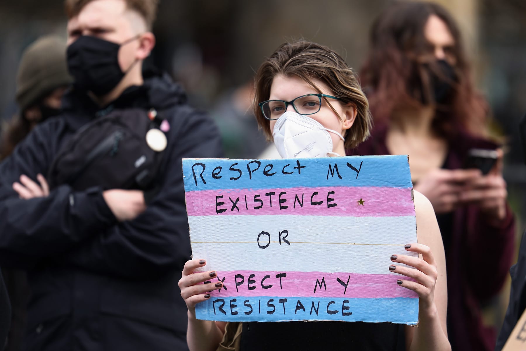 transgender rights protest UK