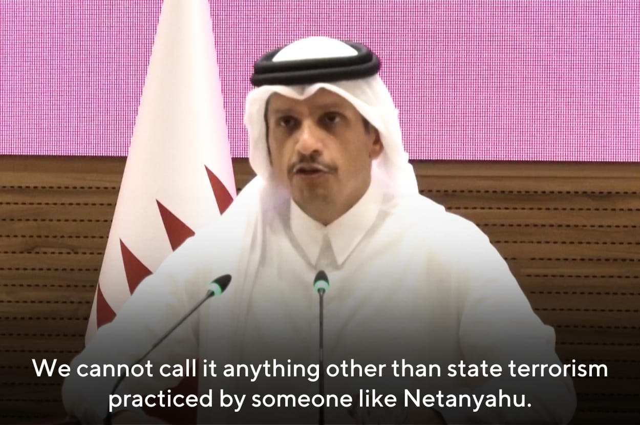 Qatar’s Prime Minister Condemned Israel Bombing Its Capital, Calling It "State Terrorism By Netanyahu”