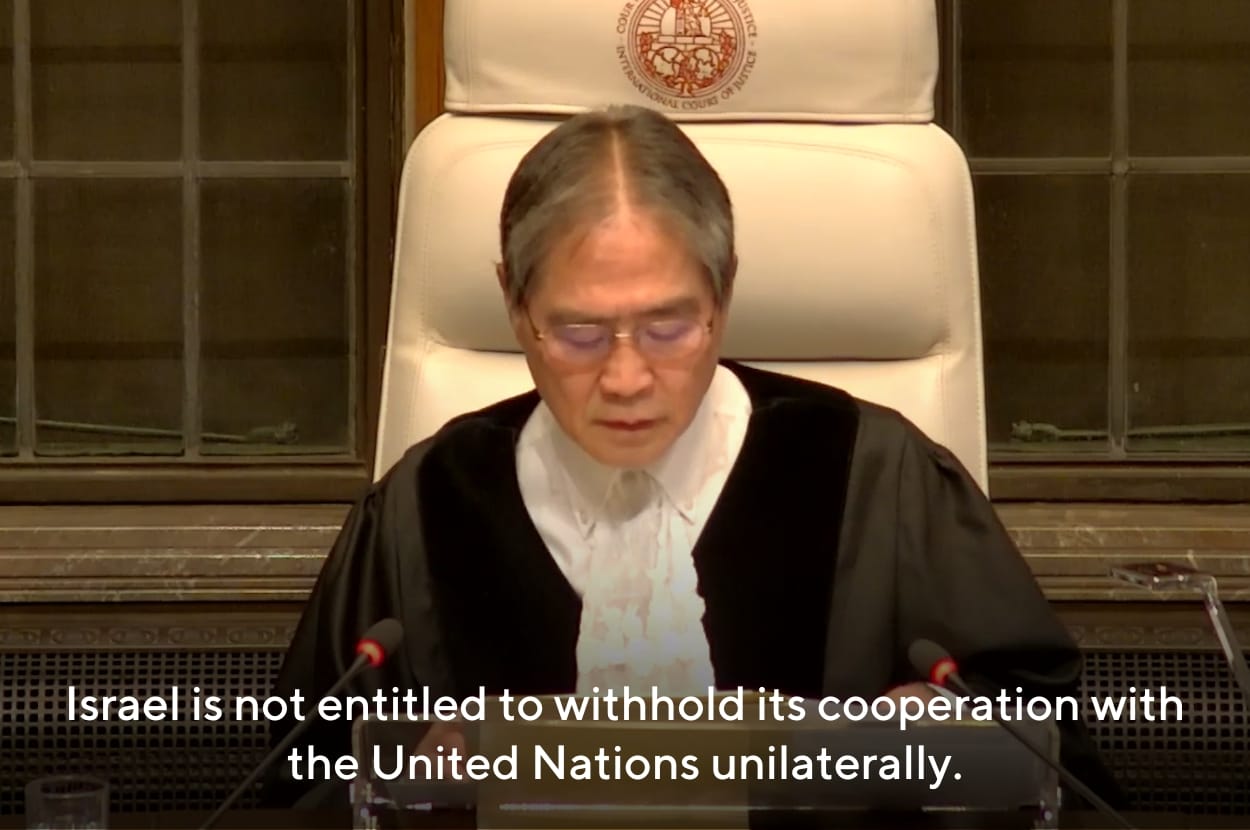 The ICJ Has Found Israel Is Violating International Law By Banning UNRWA And Blocking Aid To Gaza