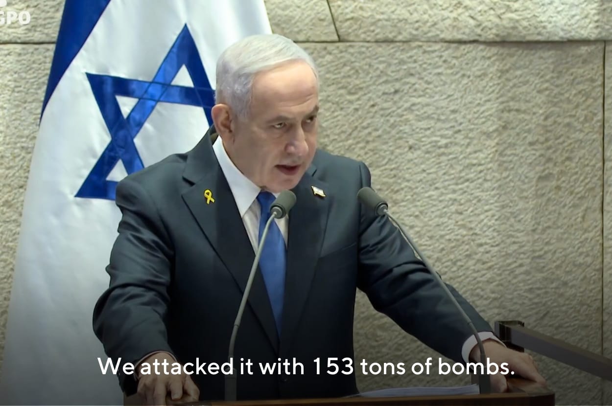 Netanyahu Bragged About Violating The Ceasefire And Dropping 153 Tons Of Bombs On Gaza In One Day