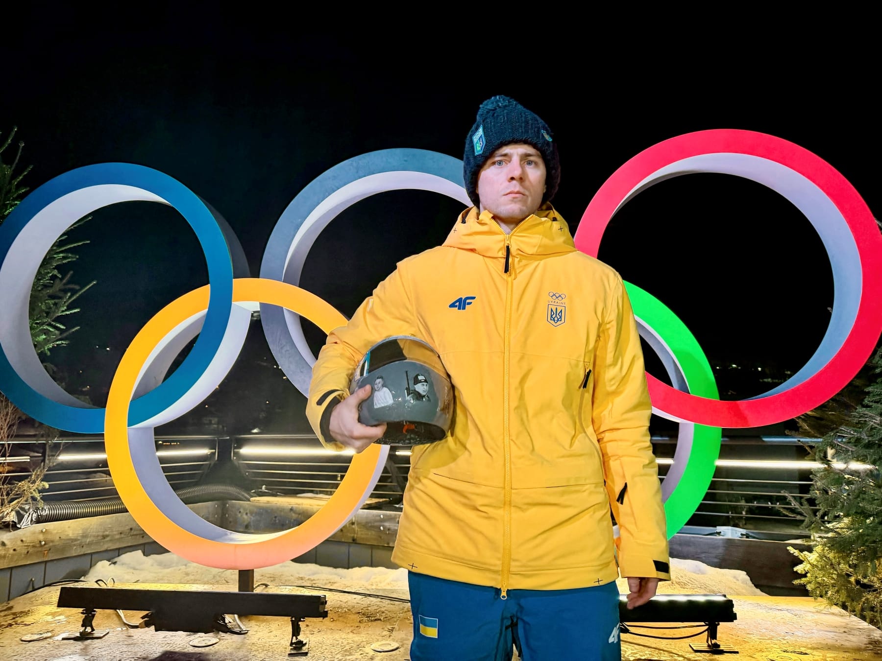 Vladyslav heraskevych helmet Ukraine disqualified milan Olympics