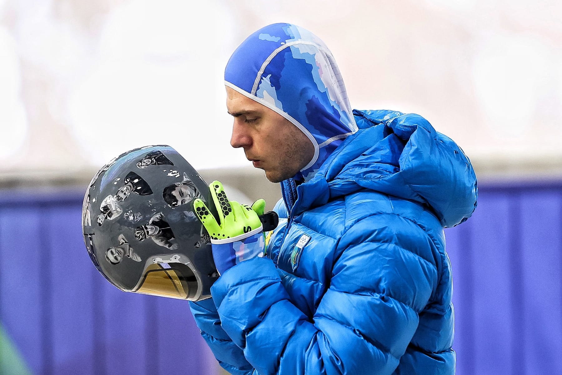 Vladyslav heraskevych helmet Ukrainian athletes Russia milan Olympics