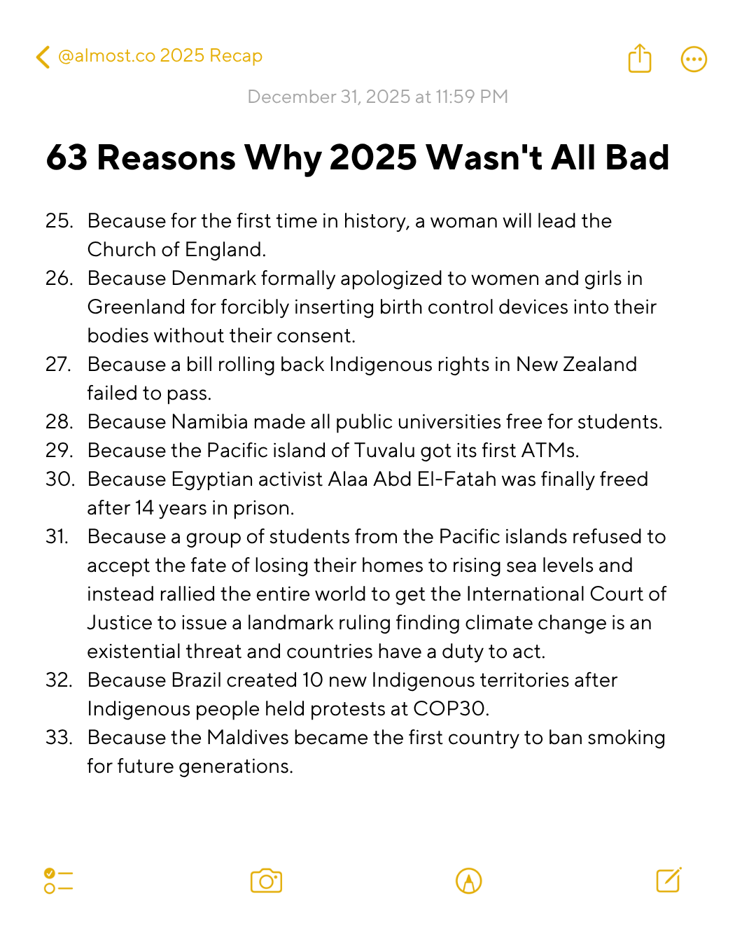 2025 good news reasons