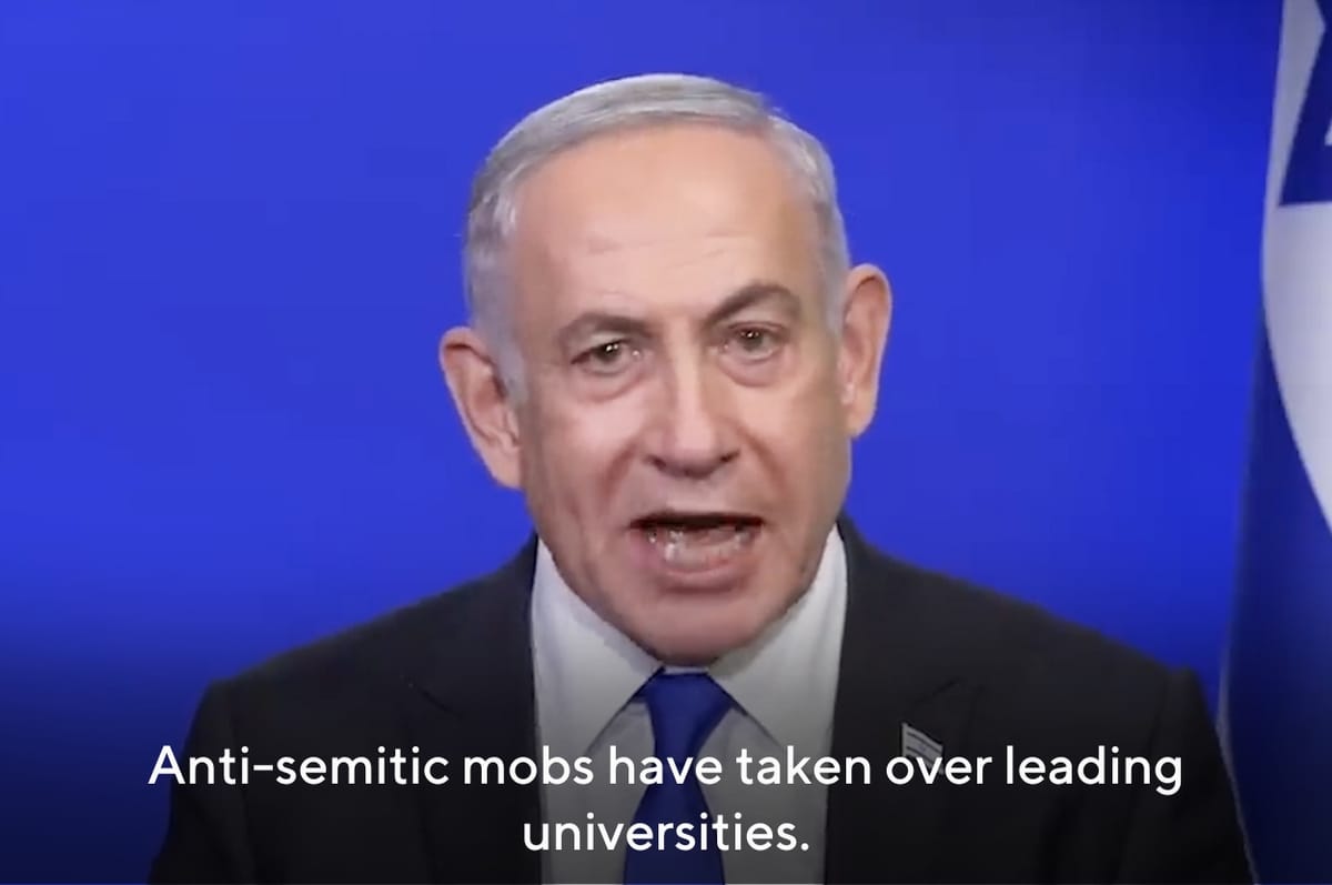 Israel’s Prime Minister Called The Pro-Palestine Protests At US Colleges "Anti-Semitic" And "Horrific”